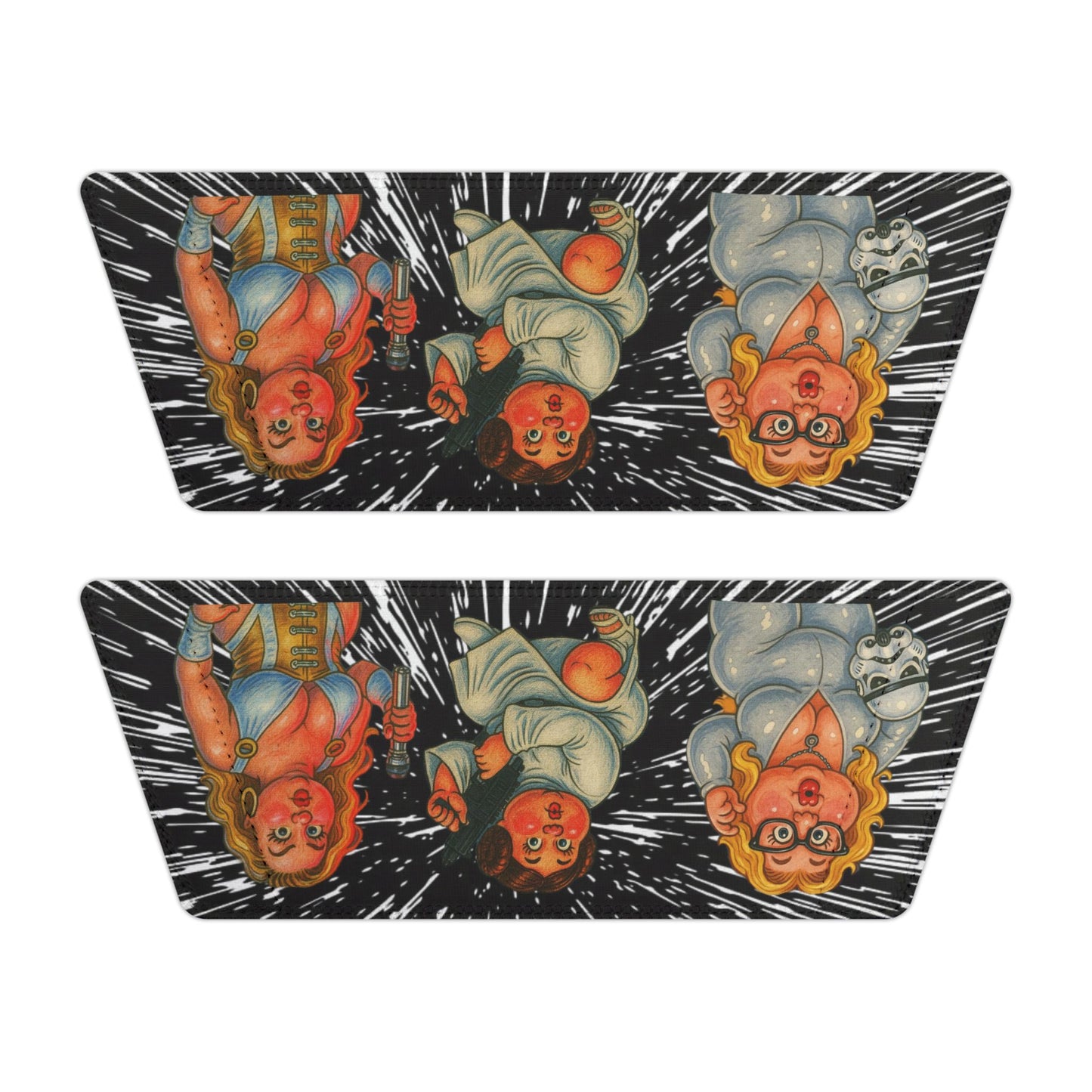 Women's Slide Sandals — Vintage Floral Portrait Removable-Strap Slides