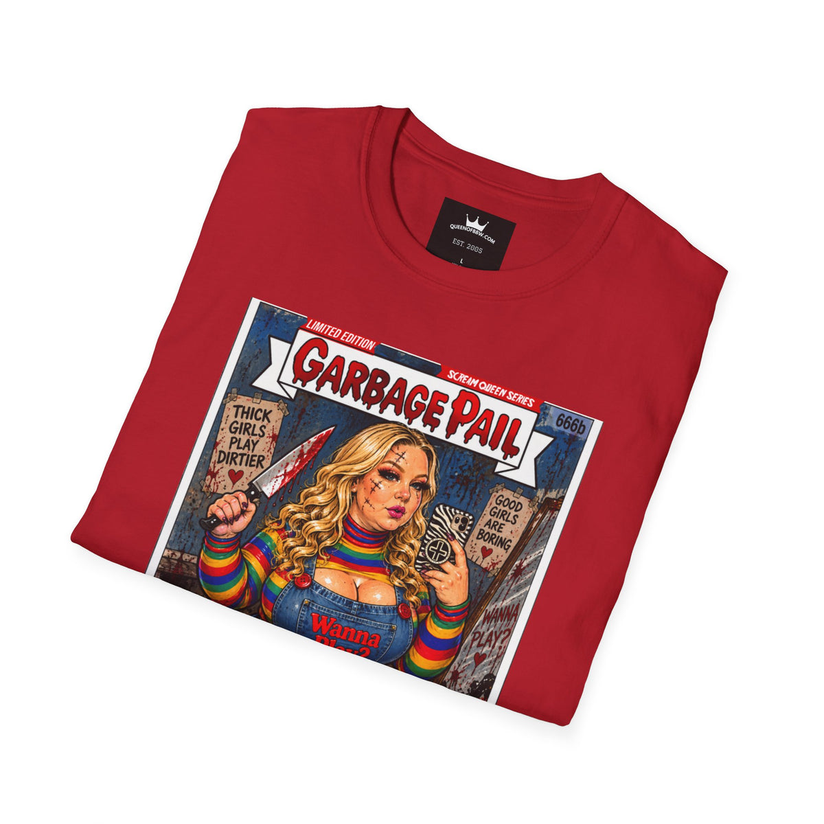 👑 Chubby Chuckie Slasher Garbage Pail Kollection Limited Edition Collector’s Cotton Unisex Graphic Tee