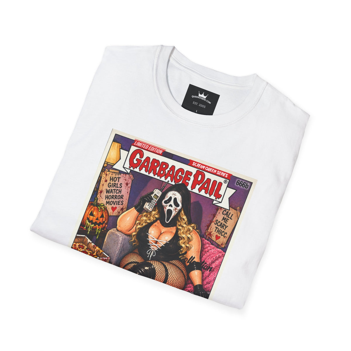 😱 Ghostface Goon Queen Scream Queen Slasher Series Garbage Pail Kollection Limited Edition Collector’s Cotton Graphic Unisex Tee