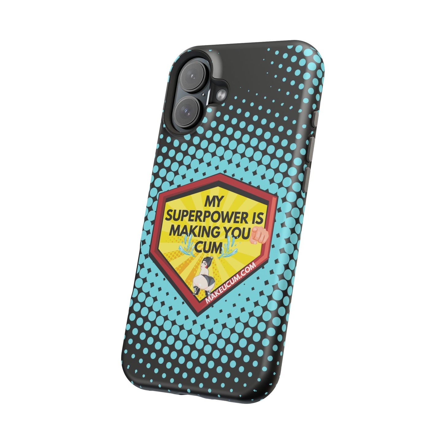 🔥 Spicy & Strong – Magnetic Superpower Adult-Themed Phone Case 💋📱
