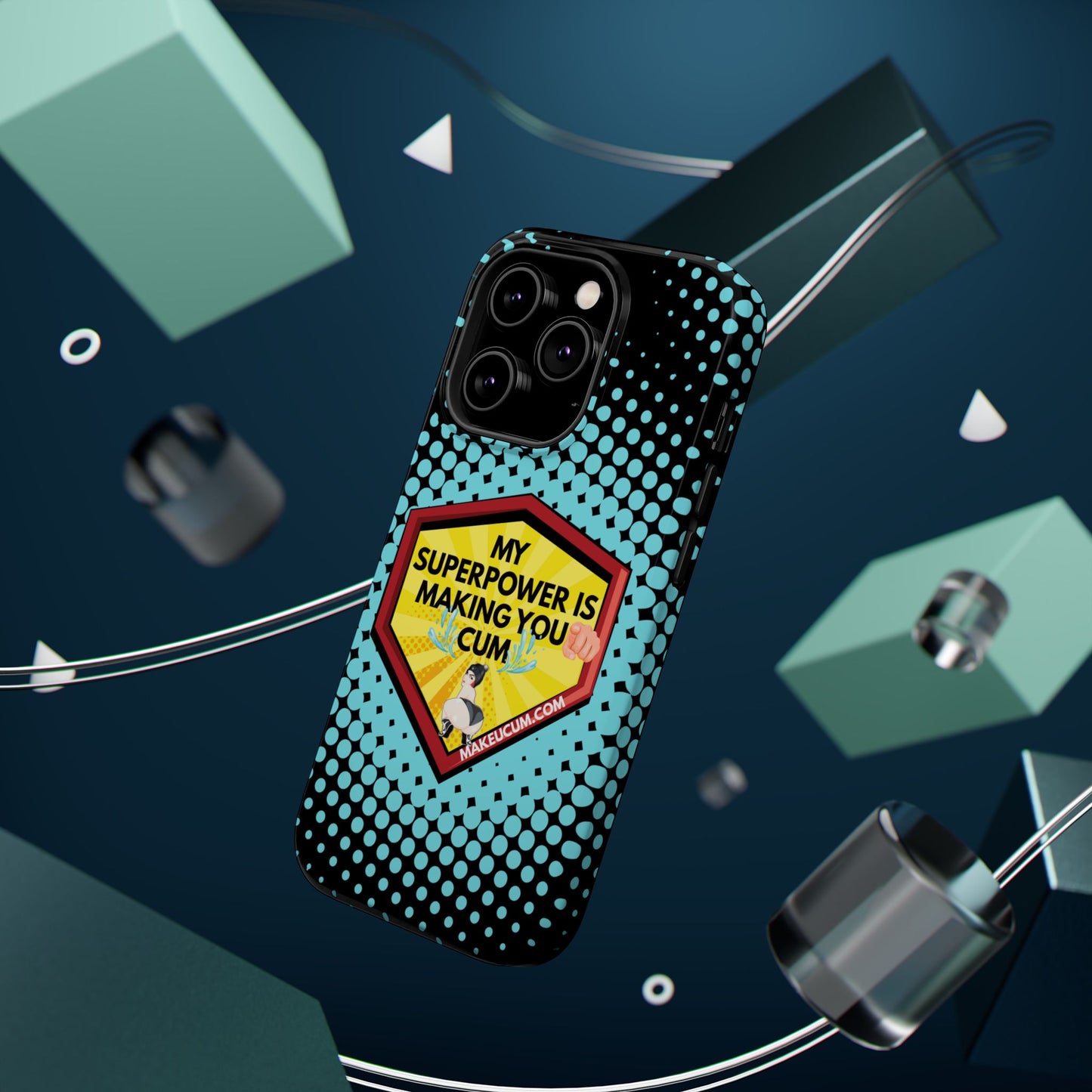 🔥 Spicy & Strong – Magnetic Superpower Adult-Themed Phone Case 💋📱