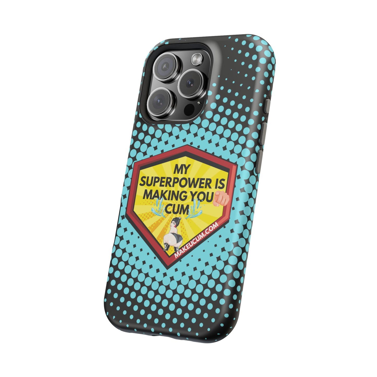 🔥 Spicy & Strong – Magnetic Superpower Adult-Themed Phone Case 💋📱