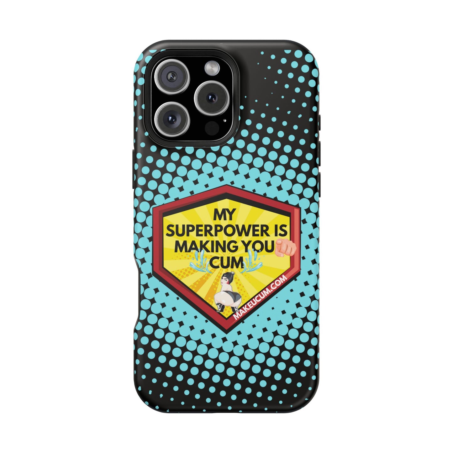 🔥 Spicy & Strong – Magnetic Superpower Adult-Themed Phone Case 💋📱