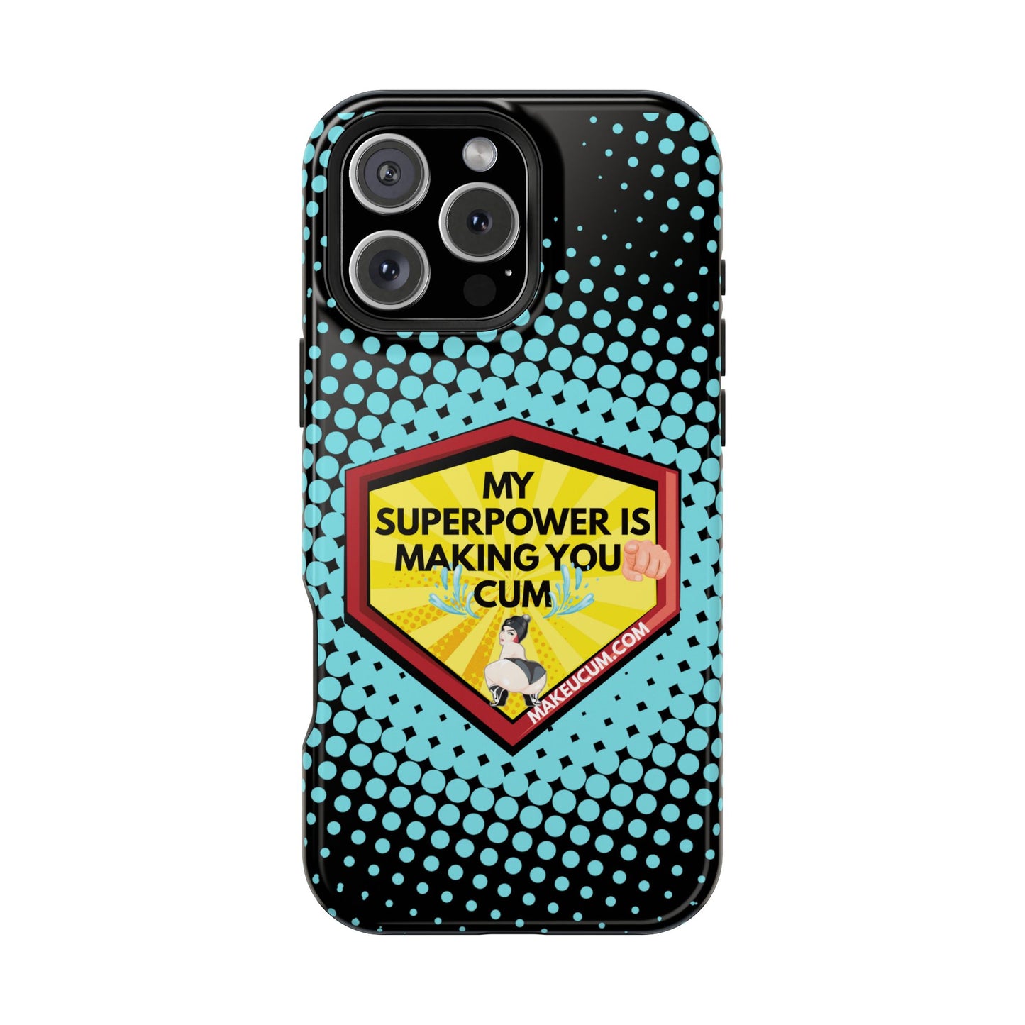 🔥 Spicy & Strong – Magnetic Superpower Adult-Themed Phone Case 💋📱