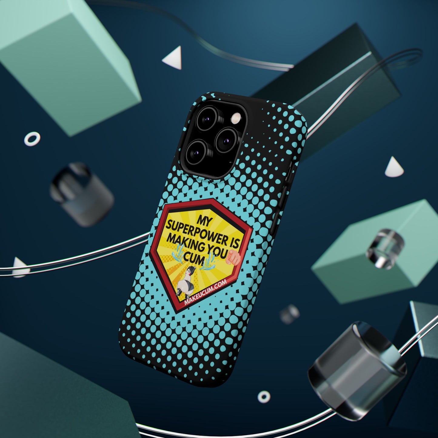 🔥 Spicy & Strong – Magnetic Superpower Adult-Themed Phone Case 💋📱