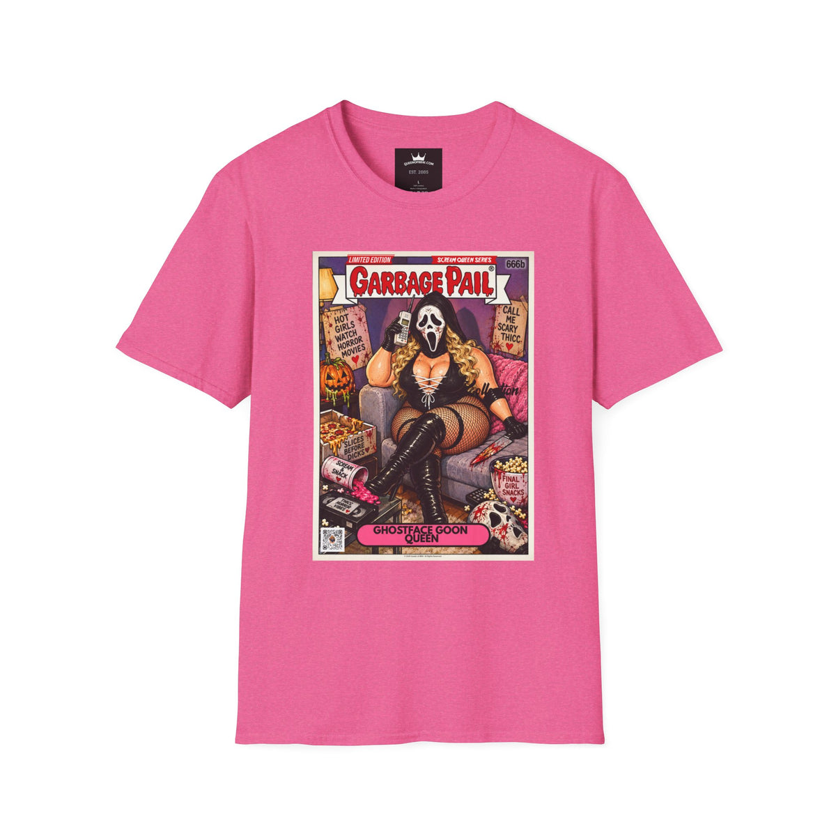 😱 Ghostface Goon Queen Scream Queen Slasher Series Garbage Pail Kollection Limited Edition Collector’s Cotton Graphic Unisex Tee