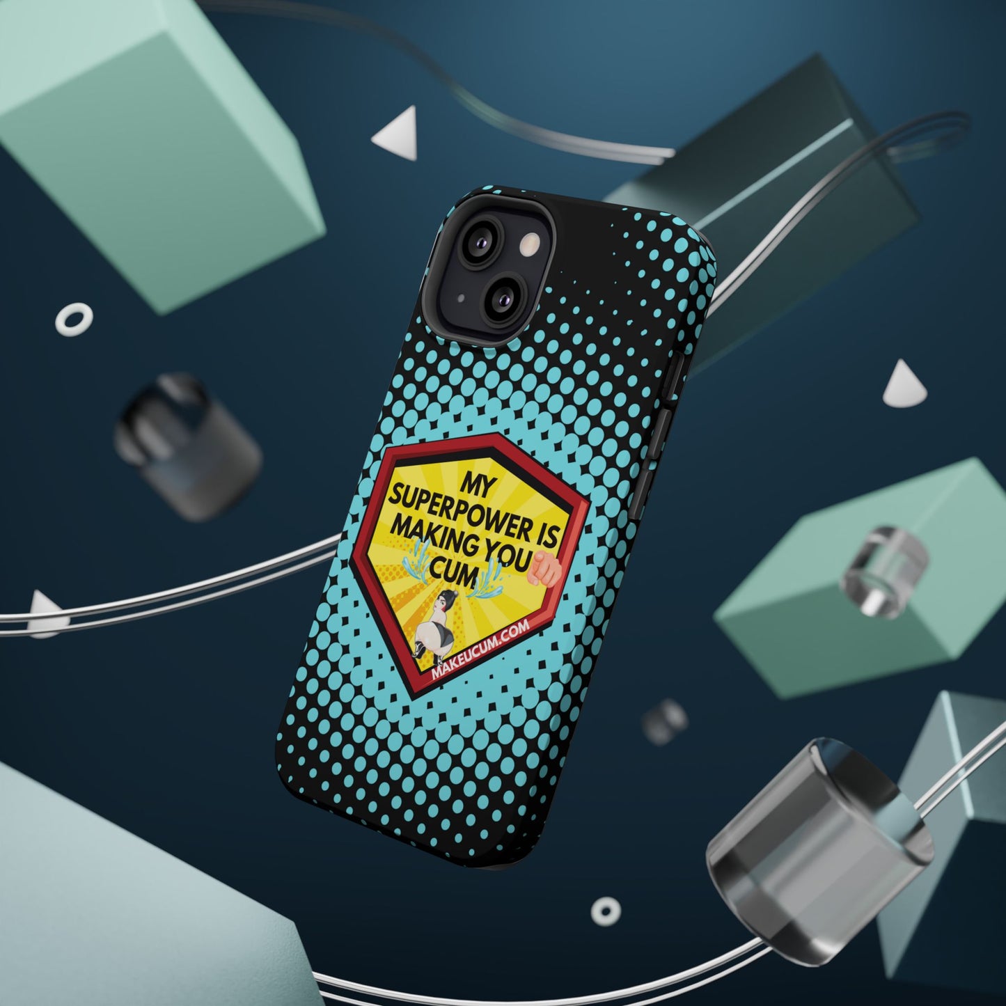 🔥 Spicy & Strong – Magnetic Superpower Adult-Themed Phone Case 💋📱
