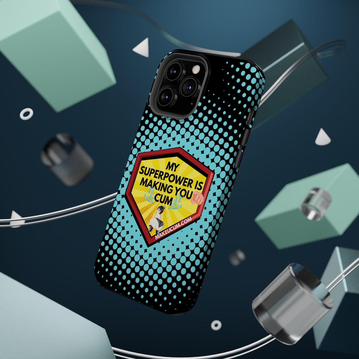 🔥 Spicy & Strong – Magnetic Superpower Adult-Themed Phone Case 💋📱