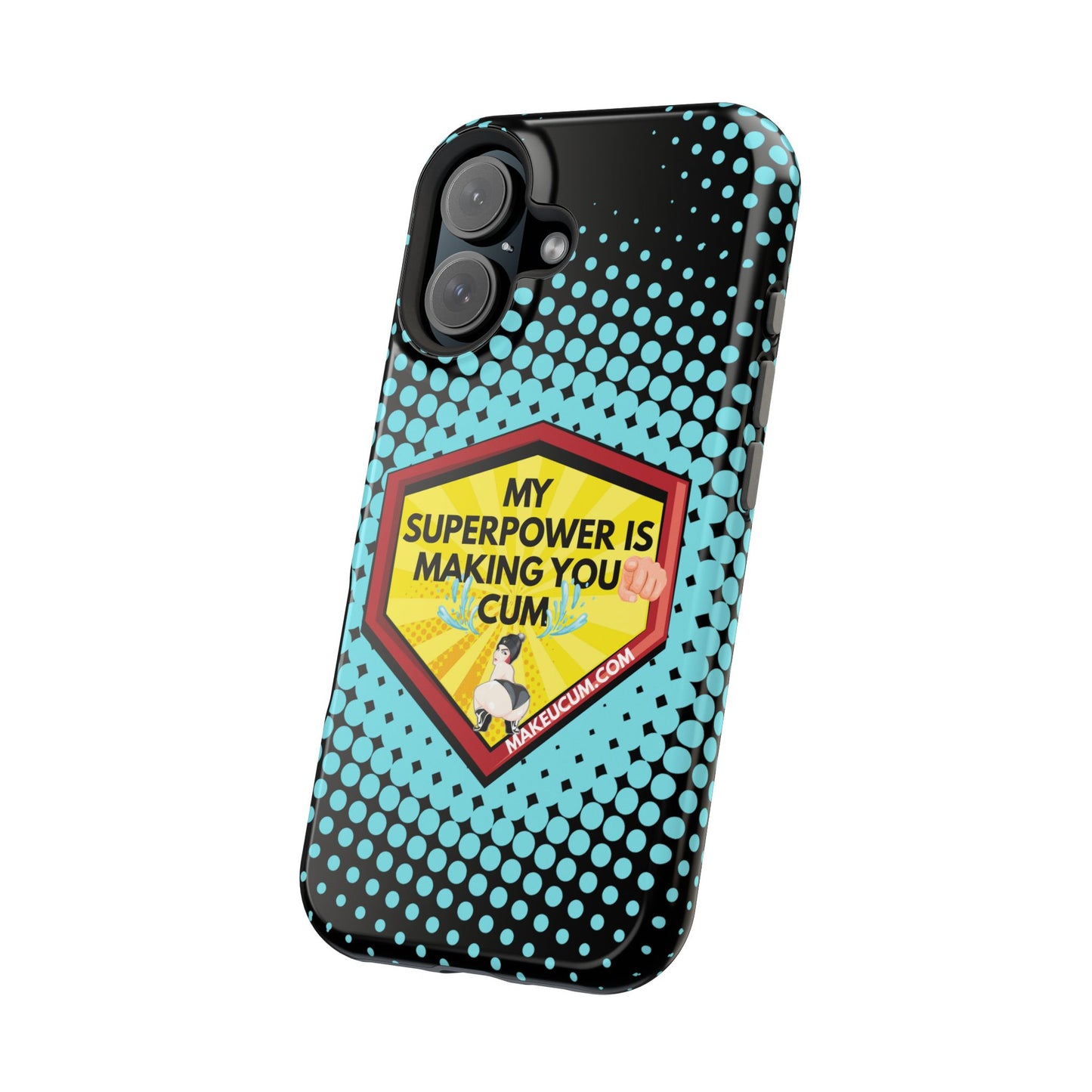 🔥 Spicy & Strong – Magnetic Superpower Adult-Themed Phone Case 💋📱