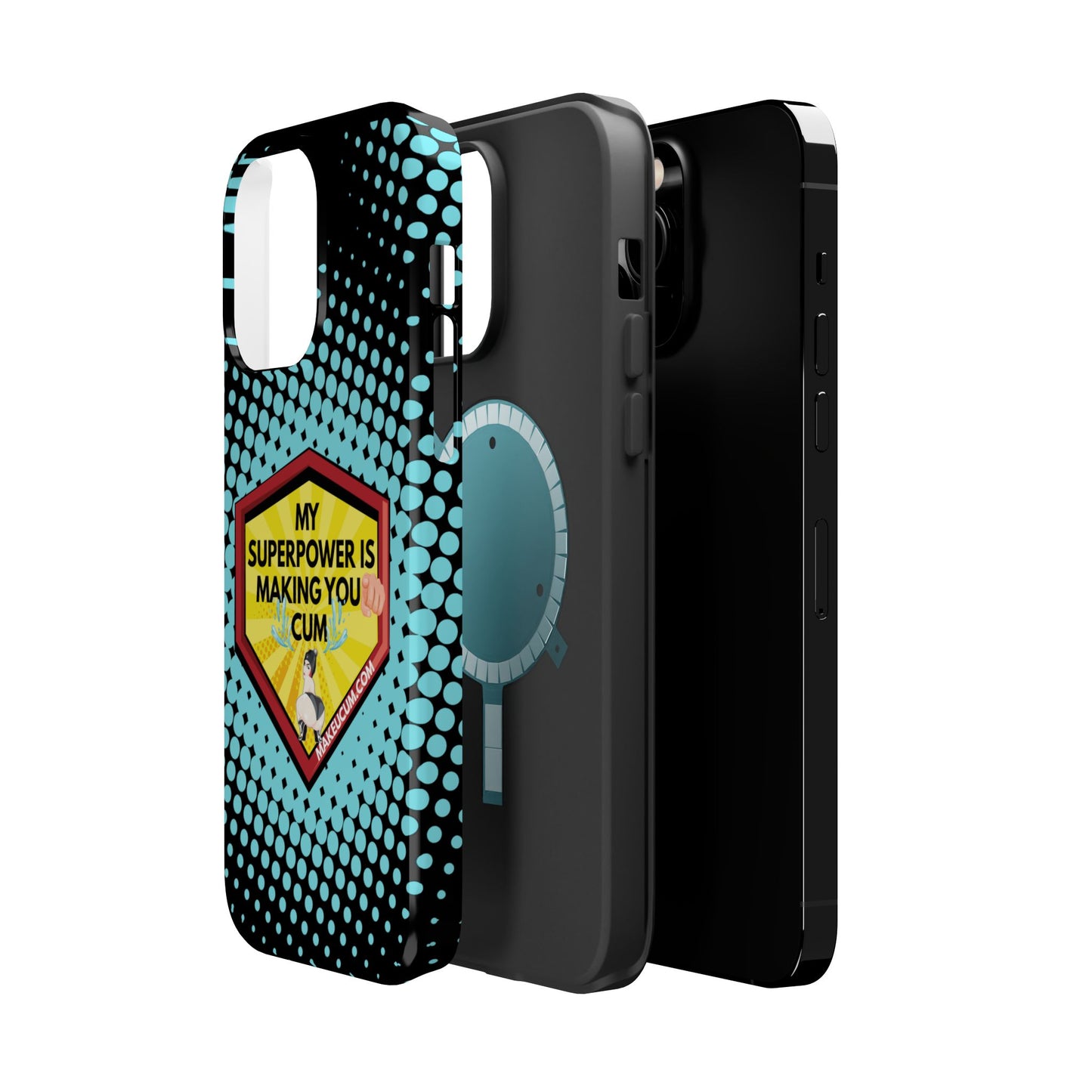 🔥 Spicy & Strong – Magnetic Superpower Adult-Themed Phone Case 💋📱
