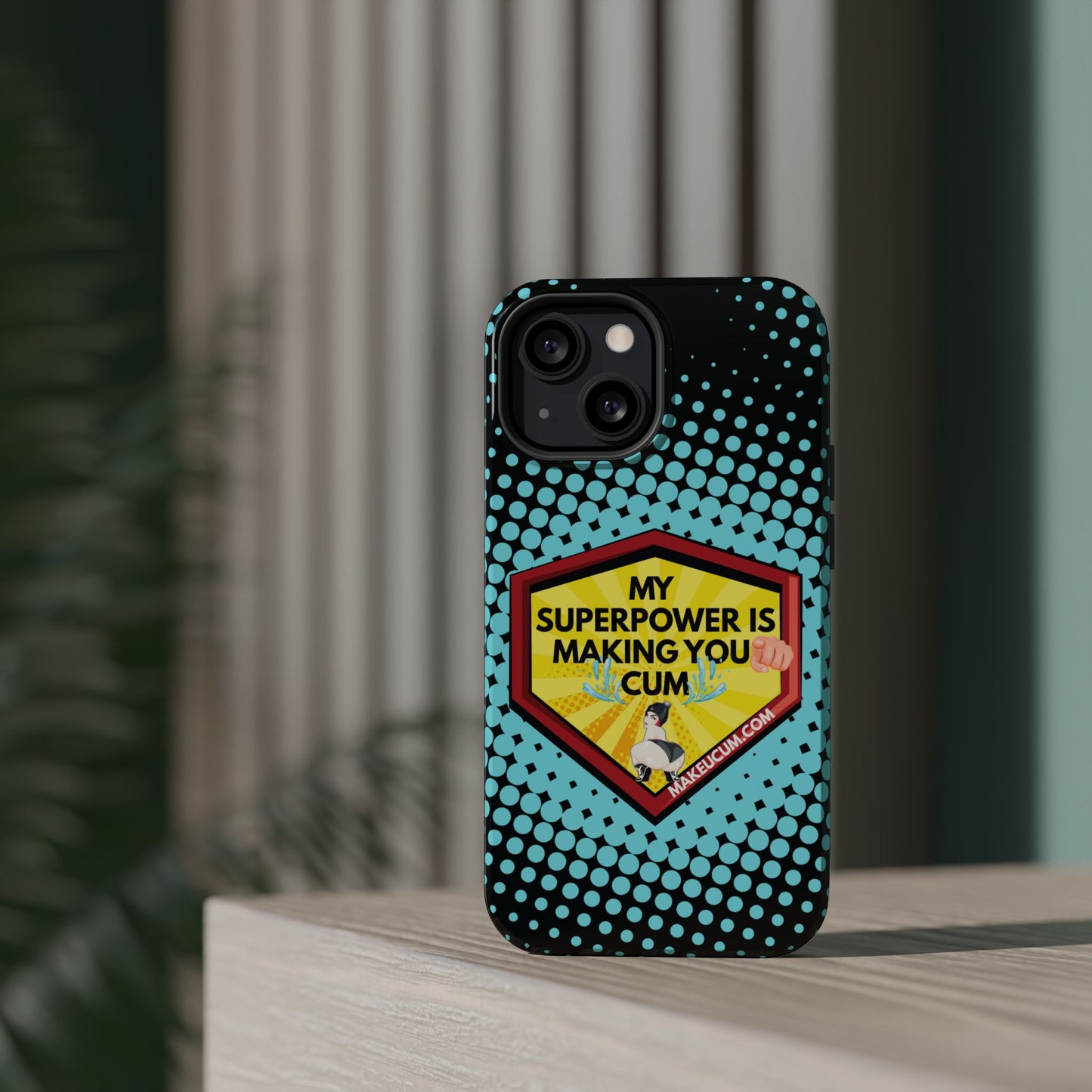🔥 Spicy & Strong – Magnetic Superpower Adult-Themed Phone Case 💋📱
