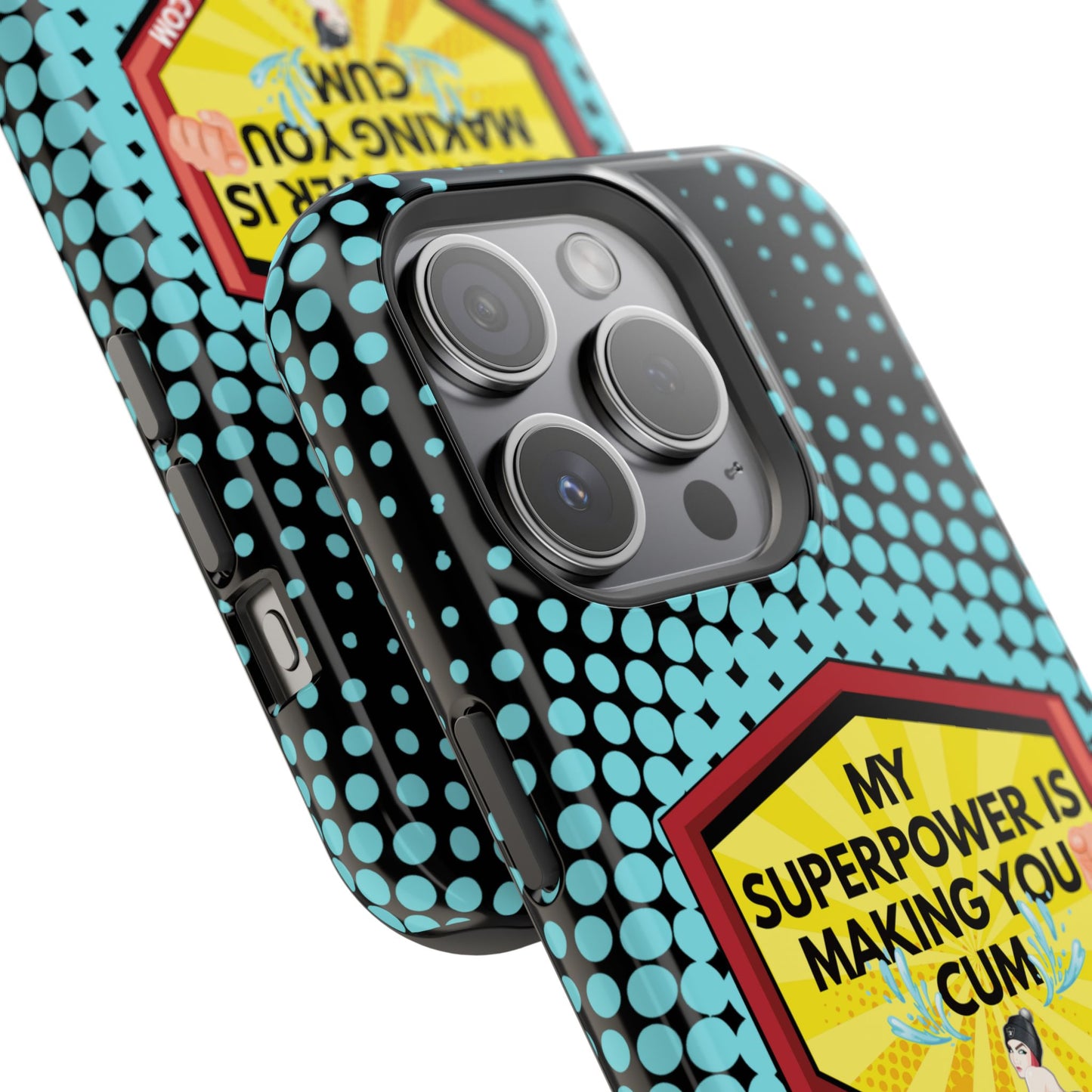 🔥 Spicy & Strong – Magnetic Superpower Adult-Themed Phone Case 💋📱