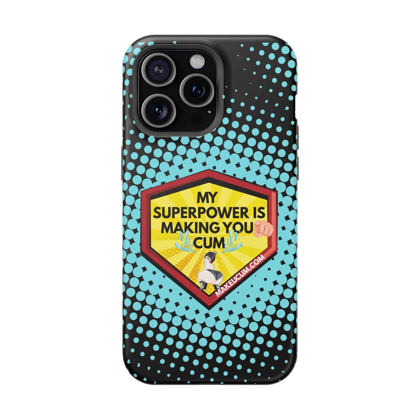 🔥 Spicy & Strong – Magnetic Superpower Adult-Themed Phone Case 💋📱