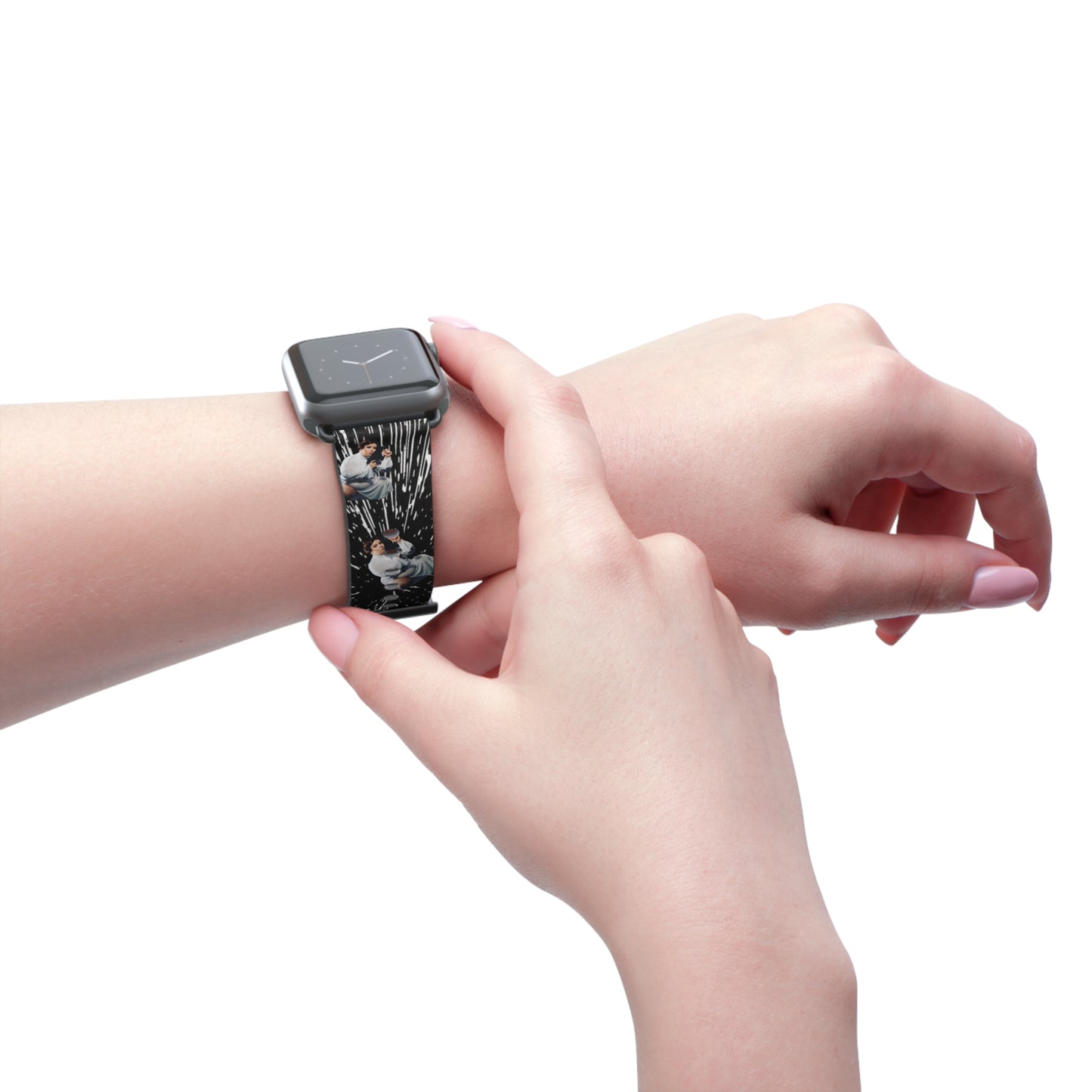 Artistic Watch Band - Unique Floral Design for Stylish Accessories