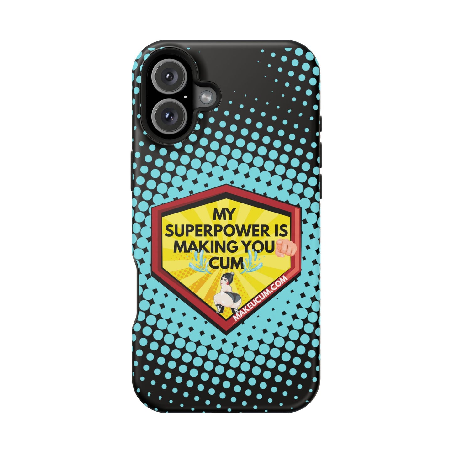 🔥 Spicy & Strong – Magnetic Superpower Adult-Themed Phone Case 💋📱