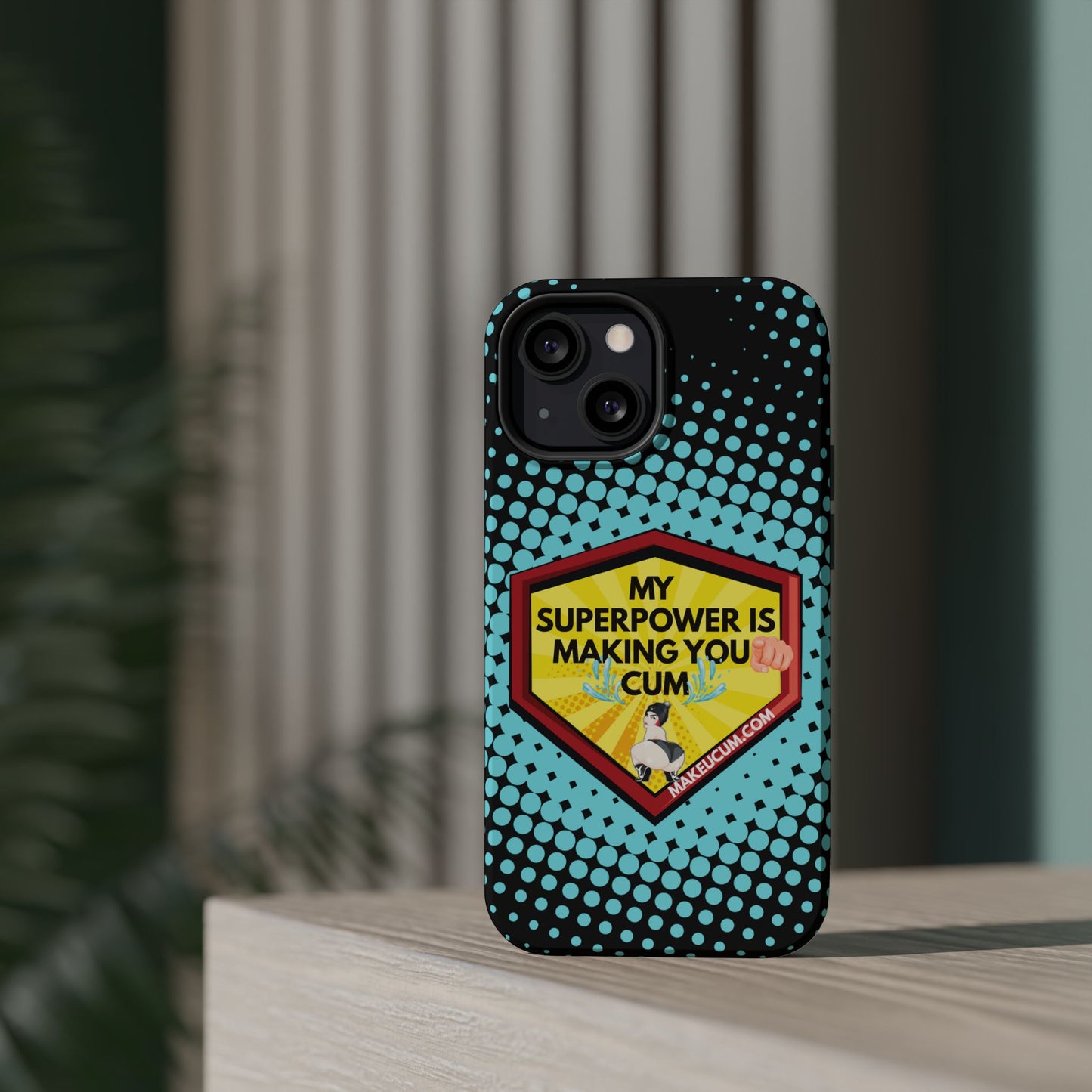 🔥 Spicy & Strong – Magnetic Superpower Adult-Themed Phone Case 💋📱