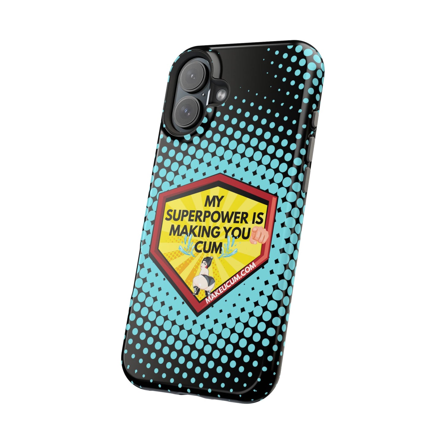 🔥 Spicy & Strong – Magnetic Superpower Adult-Themed Phone Case 💋📱