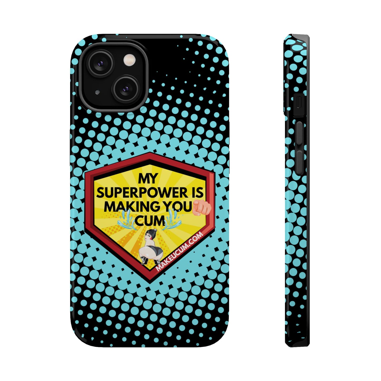 🔥 Spicy & Strong – Magnetic Superpower Adult-Themed Phone Case 💋📱