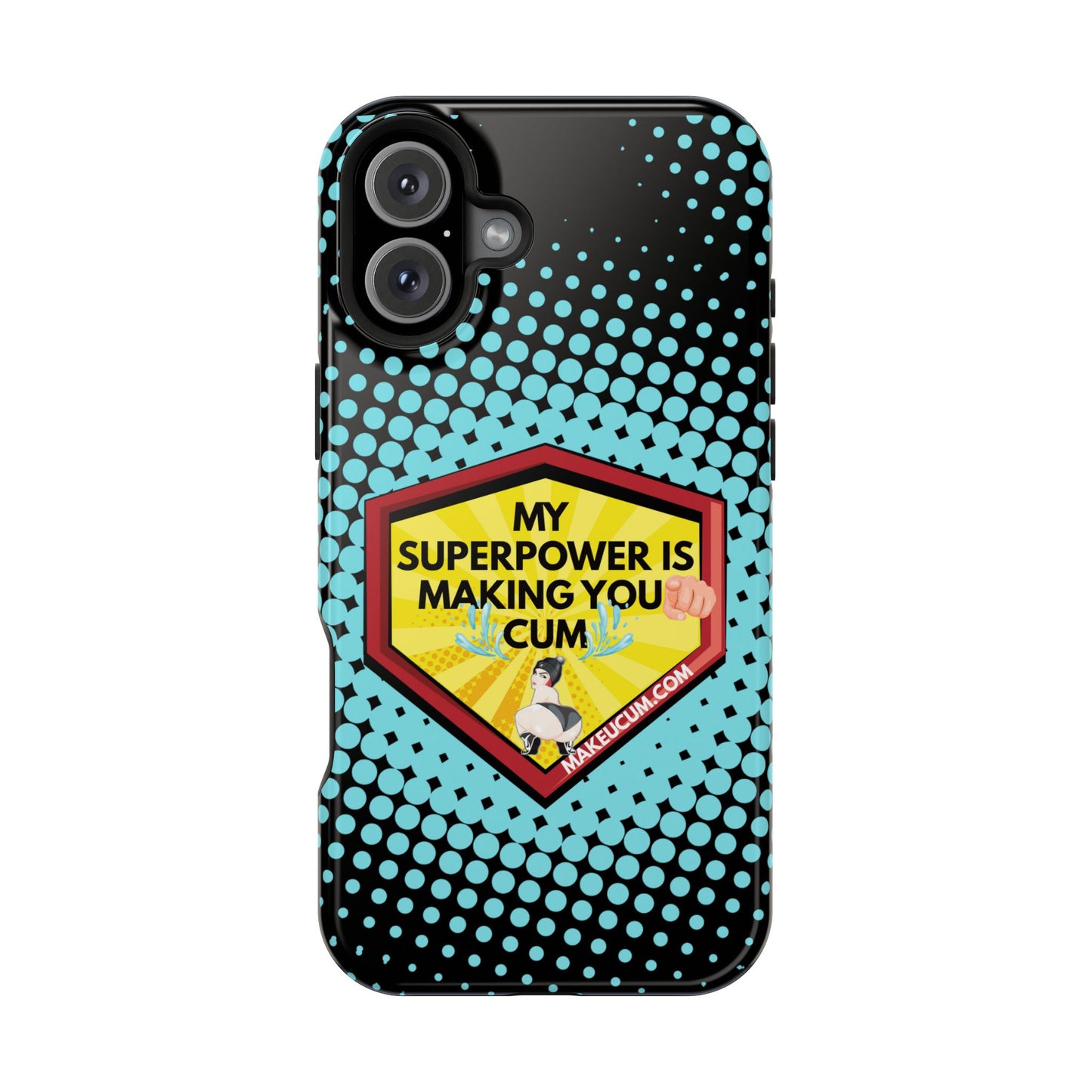🔥 Spicy & Strong – Magnetic Superpower Adult-Themed Phone Case 💋📱