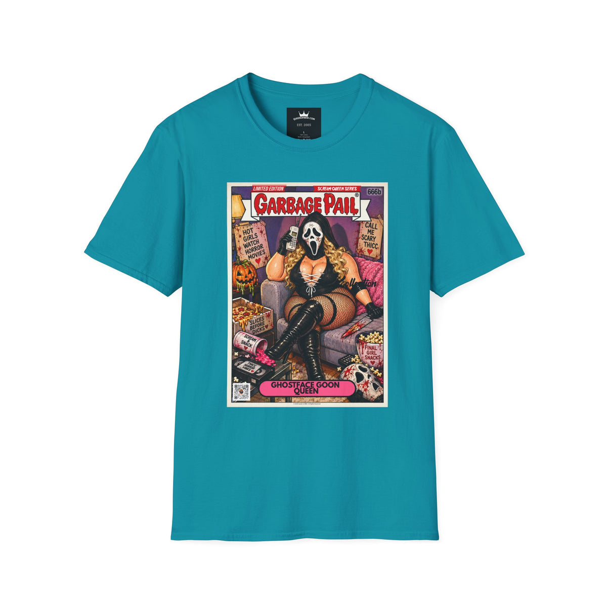 😱 Ghostface Goon Queen Scream Queen Slasher Series Garbage Pail Kollection Limited Edition Collector’s Cotton Graphic Unisex Tee