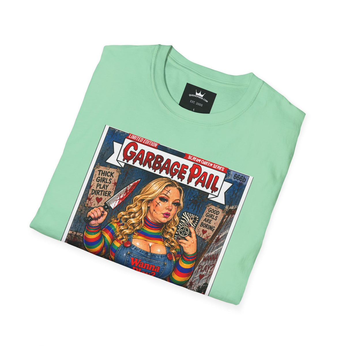 👑 Chubby Chuckie Slasher Garbage Pail Kollection Limited Edition Collector’s Cotton Unisex Graphic Tee