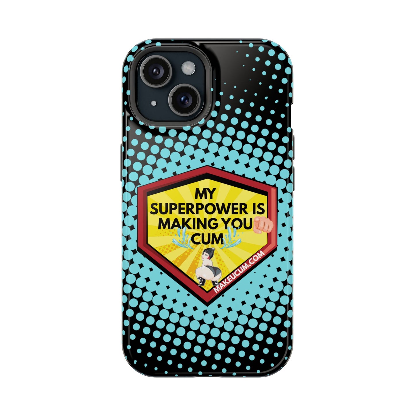 🔥 Spicy & Strong – Magnetic Superpower Adult-Themed Phone Case 💋📱