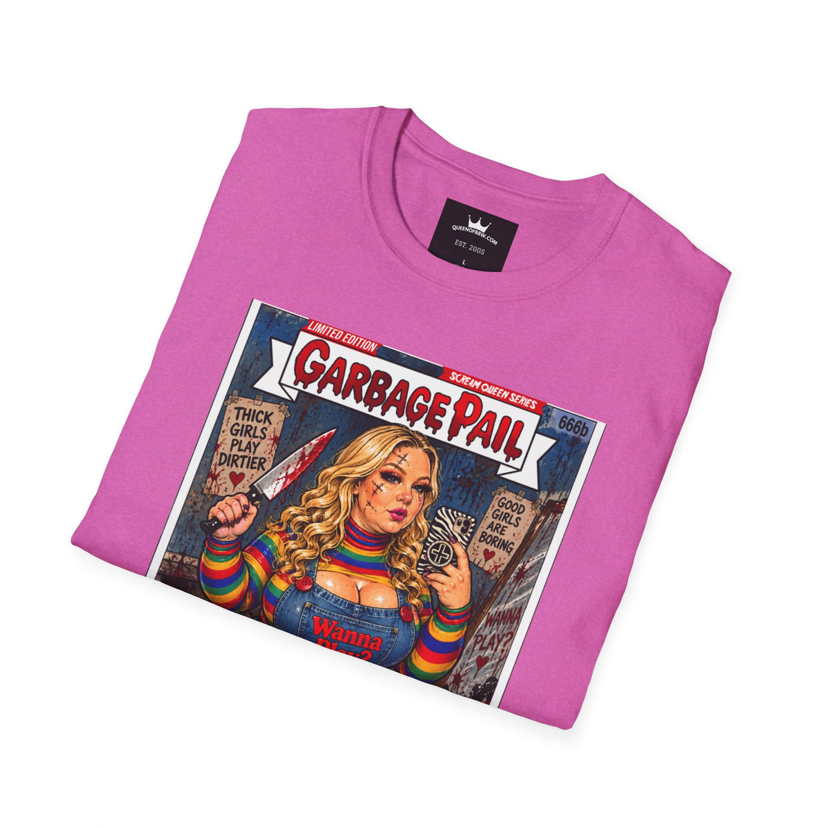 👑 Chubby Chuckie Slasher Garbage Pail Kollection Limited Edition Collector’s Cotton Unisex Graphic Tee