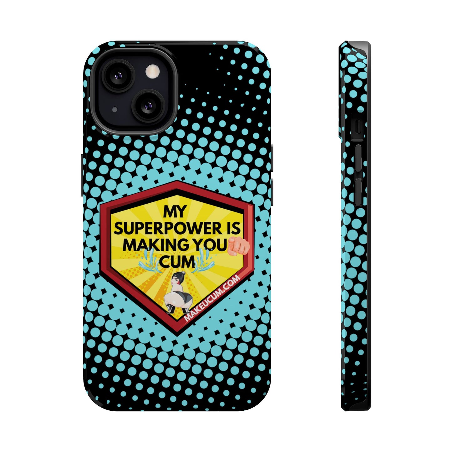 🔥 Spicy & Strong – Magnetic Superpower Adult-Themed Phone Case 💋📱