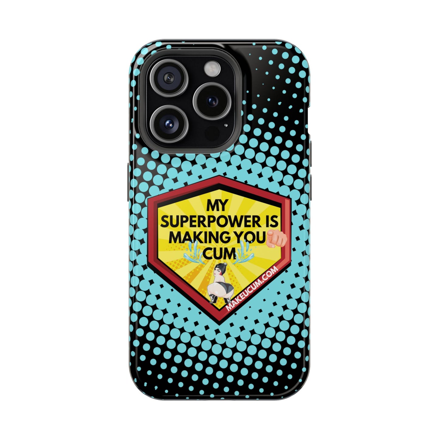 🔥 Spicy & Strong – Magnetic Superpower Adult-Themed Phone Case 💋📱