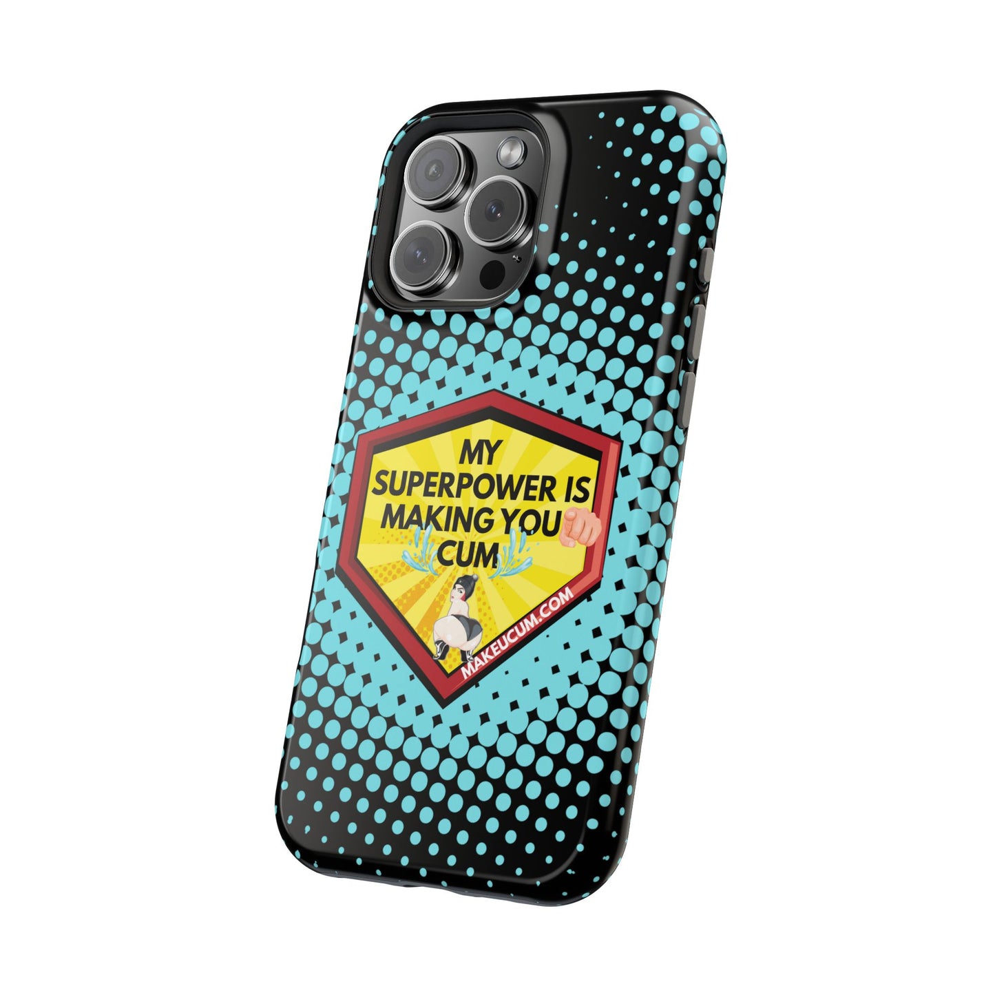 🔥 Spicy & Strong – Magnetic Superpower Adult-Themed Phone Case 💋📱