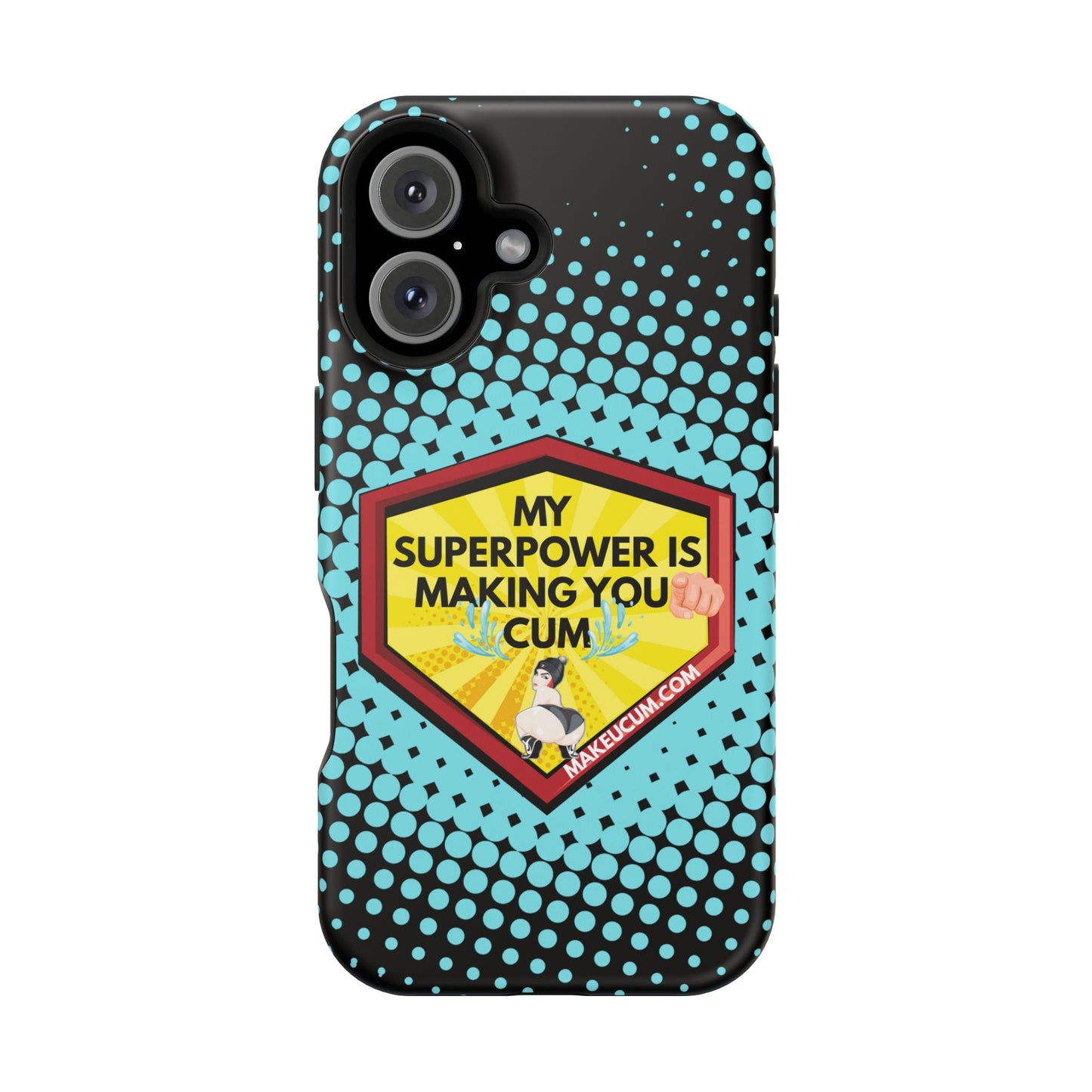 🔥 Spicy & Strong – Magnetic Superpower Adult-Themed Phone Case 💋📱