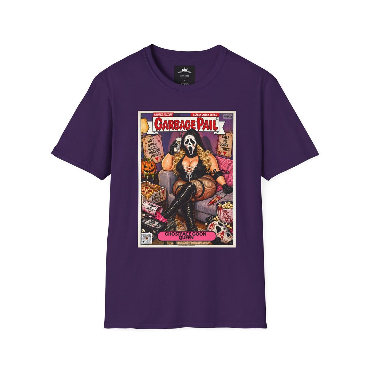 😱 Ghostface Goon Queen Scream Queen Slasher Series Garbage Pail Kollection Limited Edition Collector’s Cotton Graphic Unisex Tee