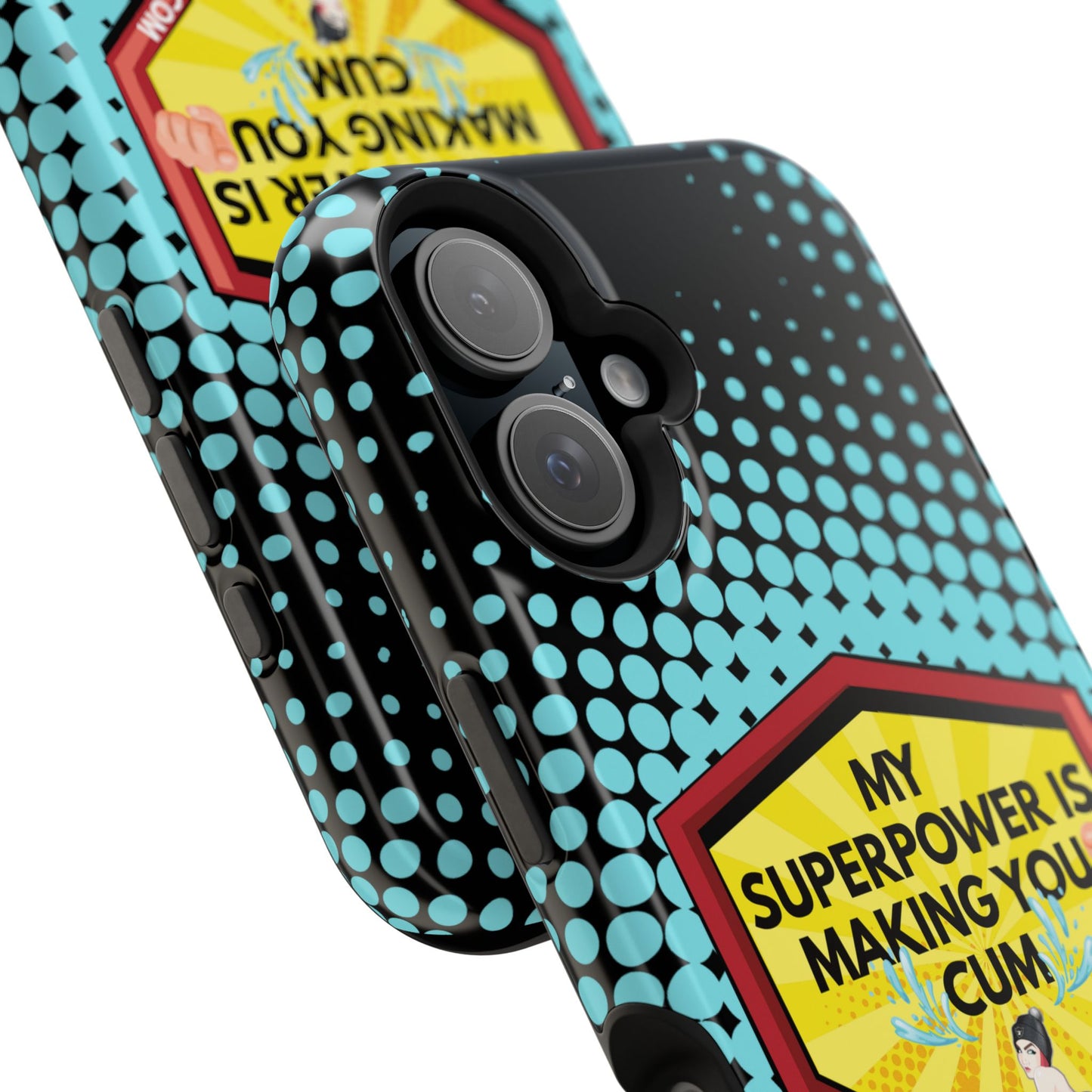 🔥 Spicy & Strong – Magnetic Superpower Adult-Themed Phone Case 💋📱