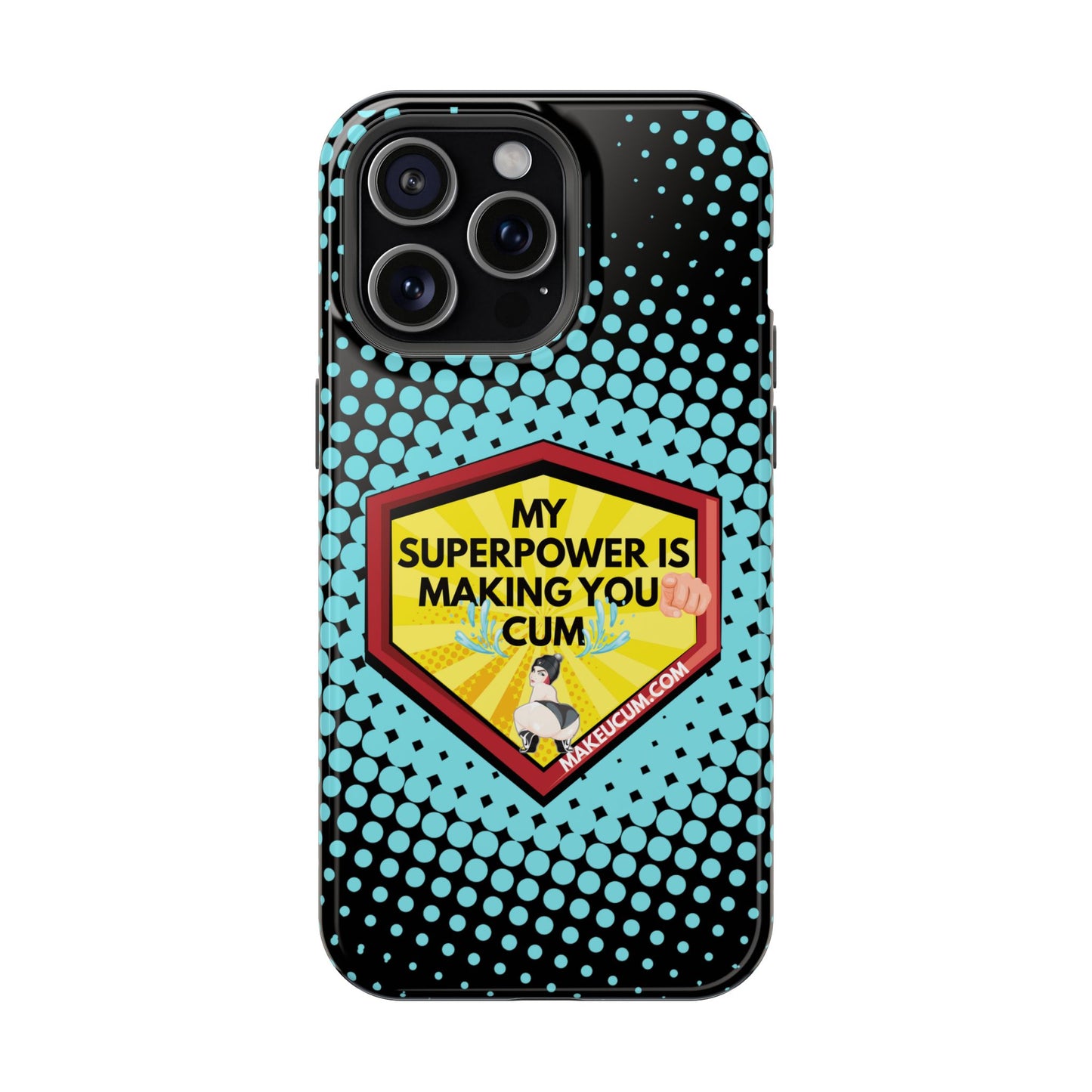 🔥 Spicy & Strong – Magnetic Superpower Adult-Themed Phone Case 💋📱