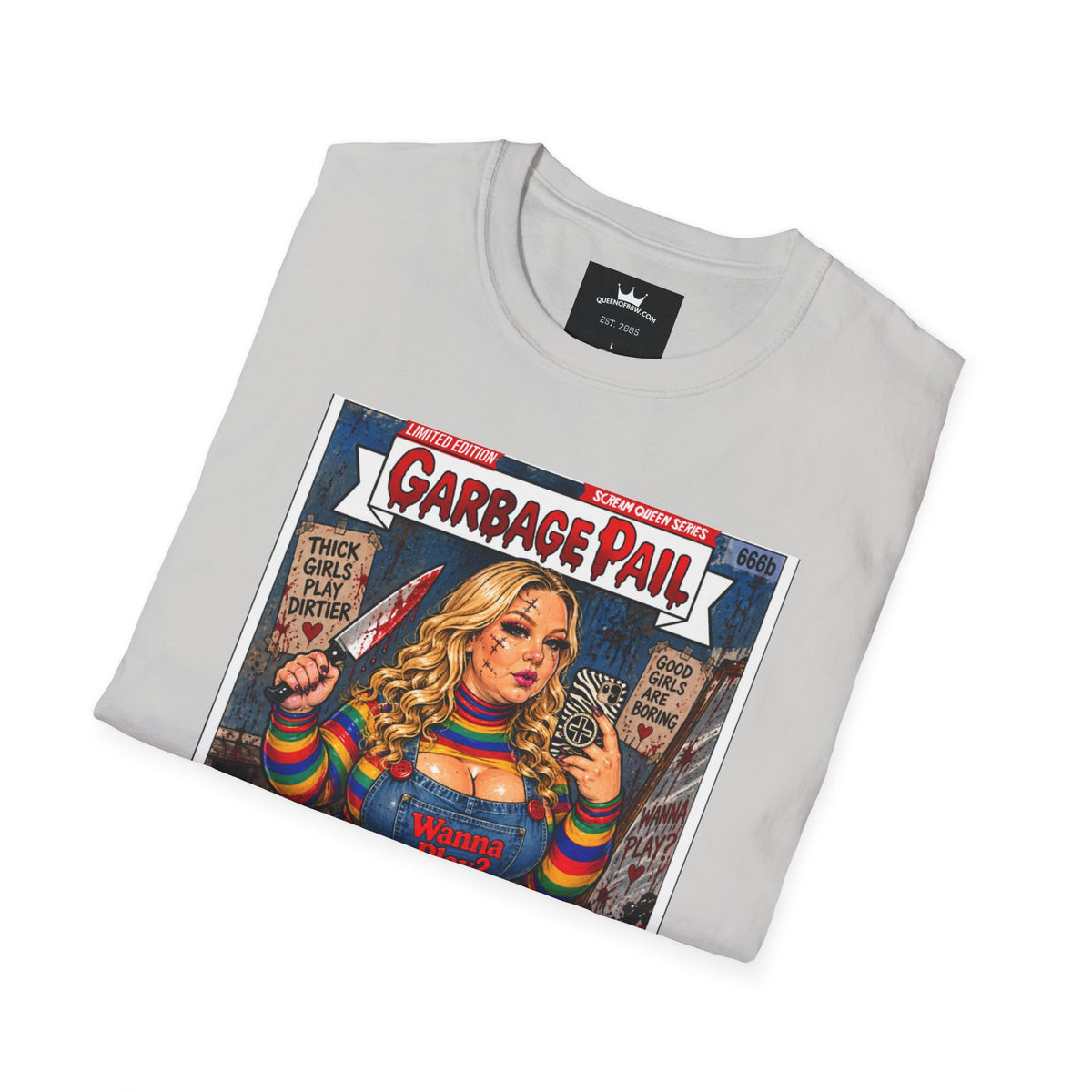 👑 Chubby Chuckie Slasher Garbage Pail Kollection Limited Edition Collector’s Cotton Unisex Graphic Tee