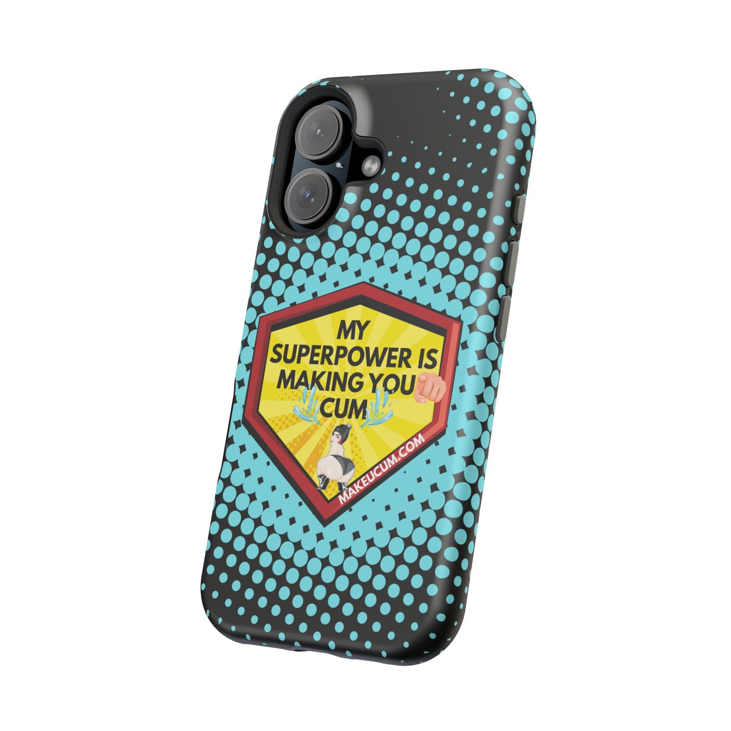 🔥 Spicy & Strong – Magnetic Superpower Adult-Themed Phone Case 💋📱