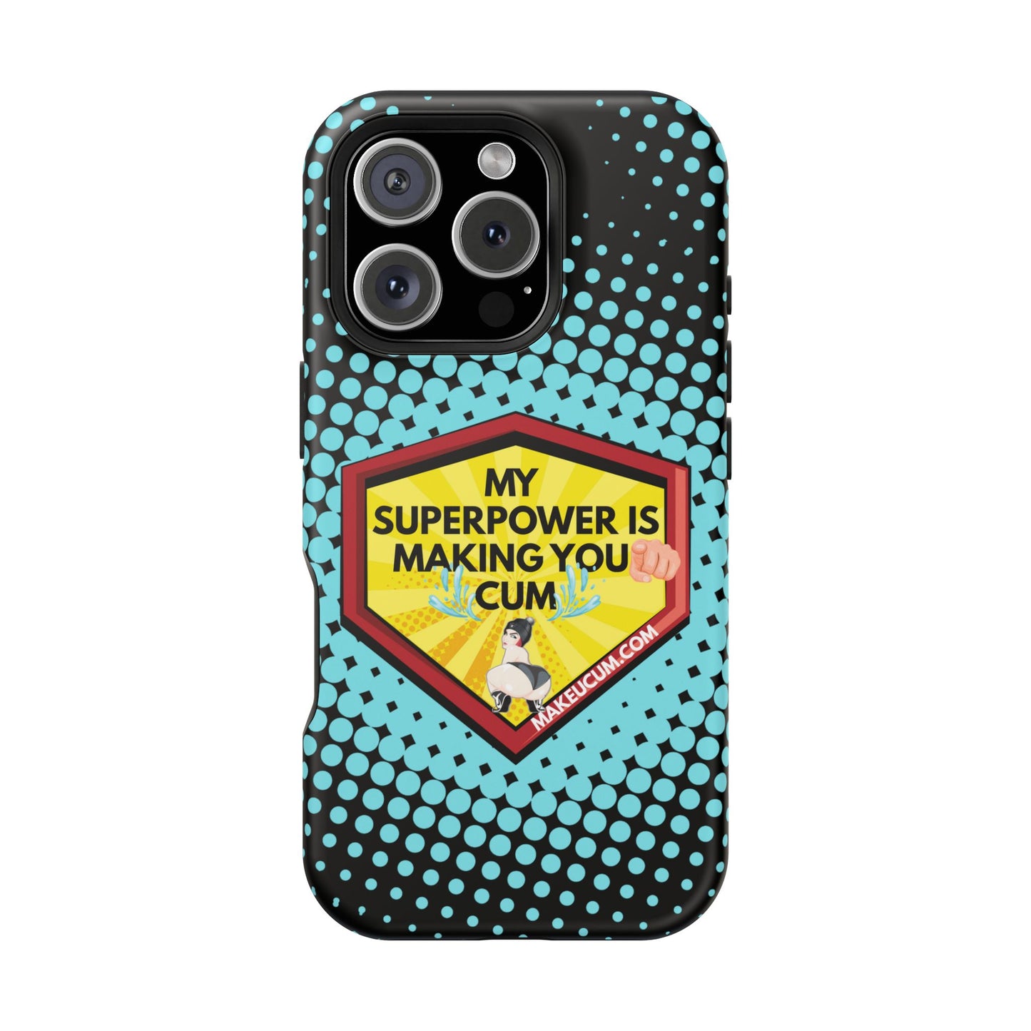 🔥 Spicy & Strong – Magnetic Superpower Adult-Themed Phone Case 💋📱