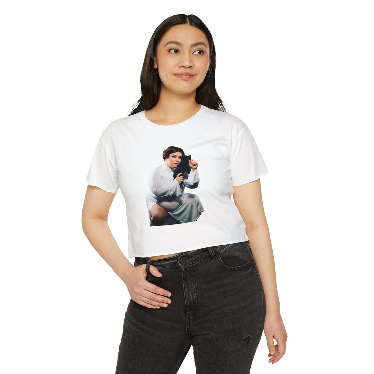 Princess Platinum Collector's Limited Edition Women's Festival Crop Top - Fun & Stylish Graphic Tee for Summer Events