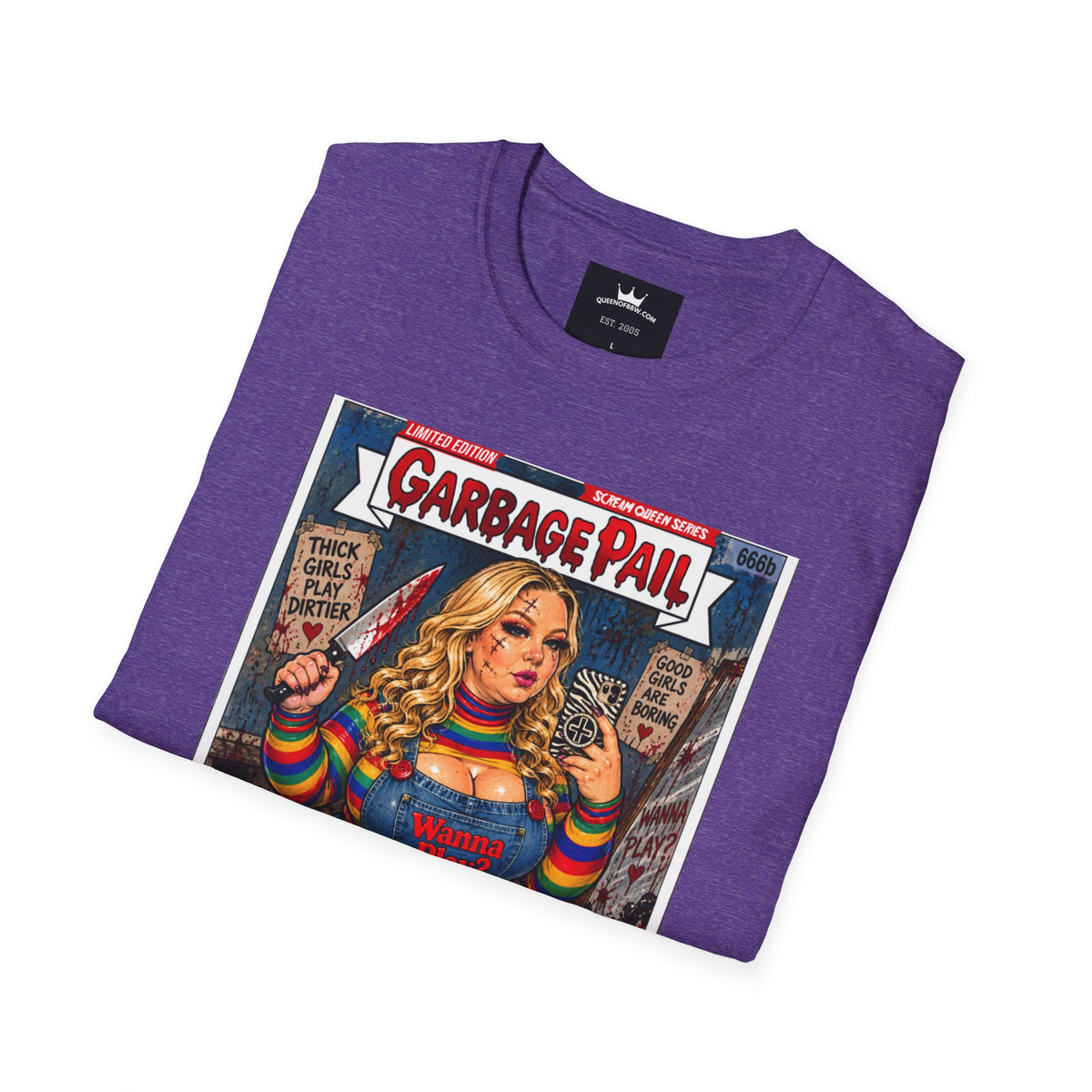 👑 Chubby Chuckie Slasher Garbage Pail Kollection Limited Edition Collector’s Cotton Unisex Graphic Tee