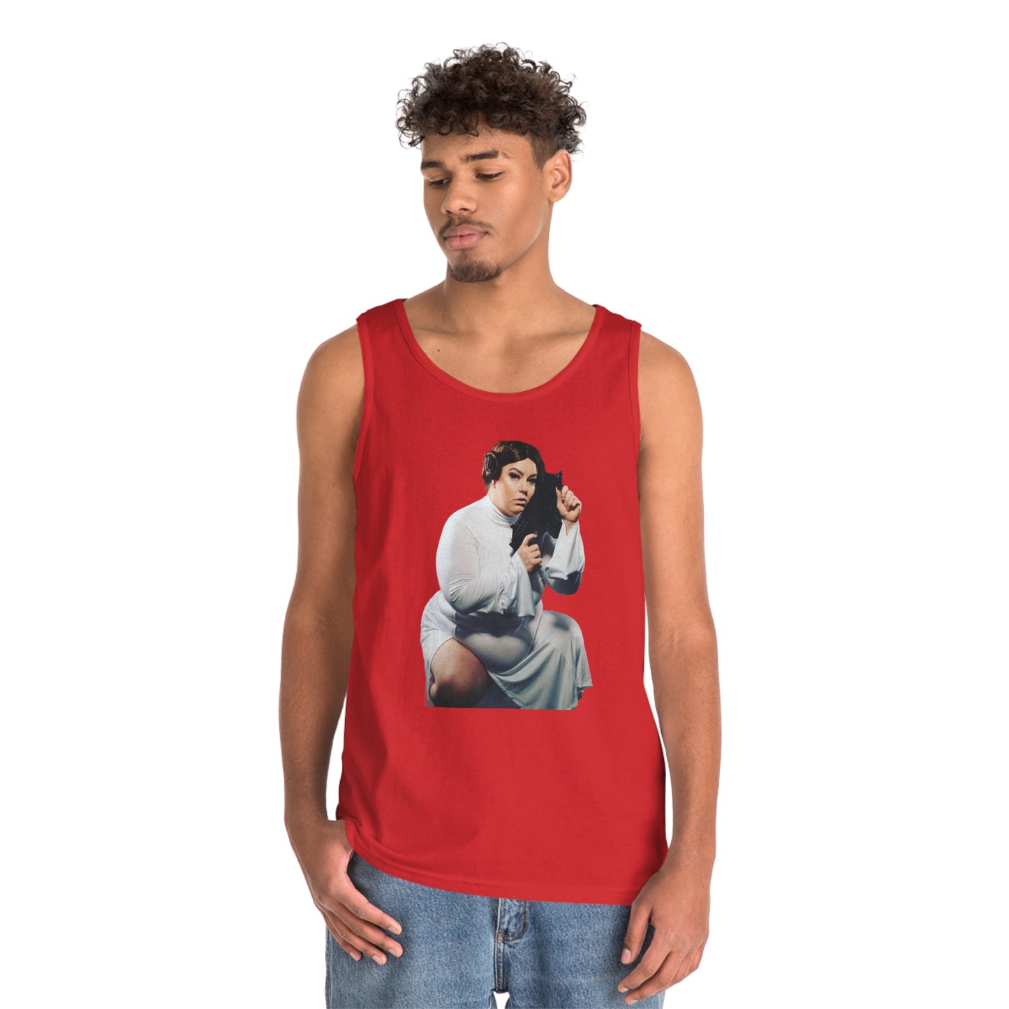 Limited Edition Cosplay Princess Laya Sci-Fi Unisex Heavy Cotton Tank Top