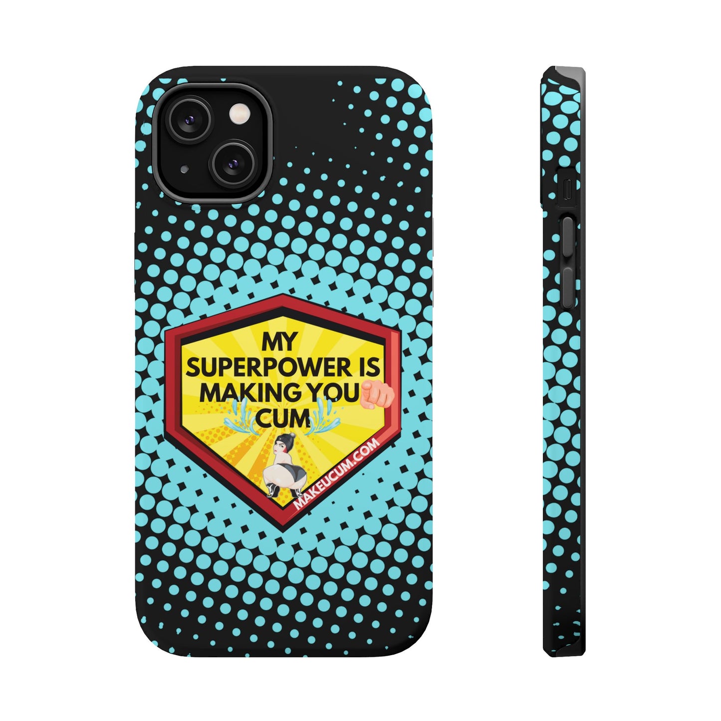 🔥 Spicy & Strong – Magnetic Superpower Adult-Themed Phone Case 💋📱