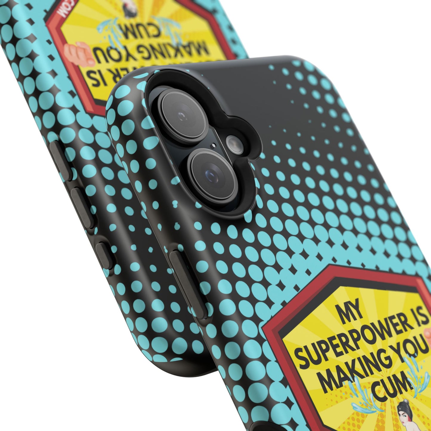🔥 Spicy & Strong – Magnetic Superpower Adult-Themed Phone Case 💋📱