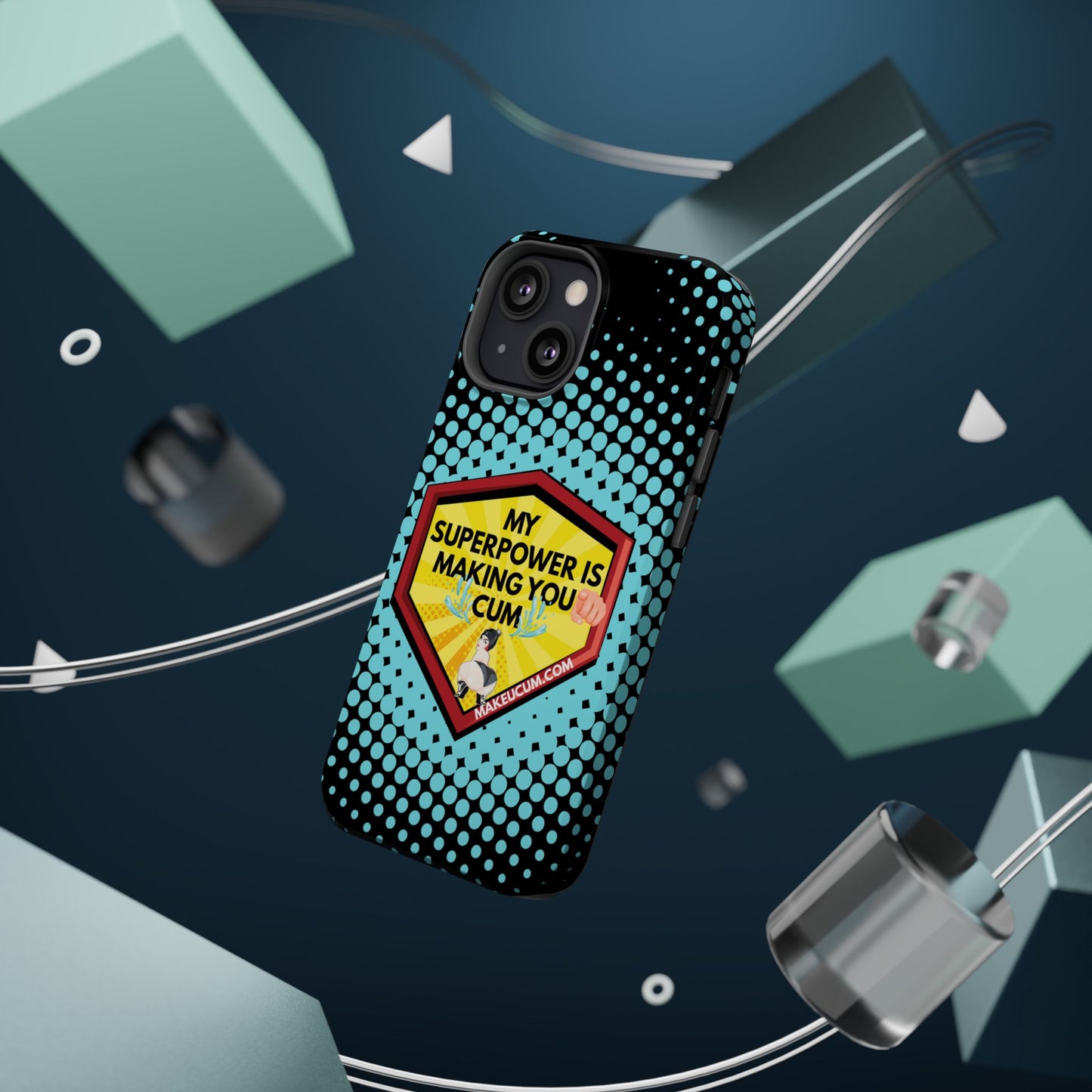 🔥 Spicy & Strong – Magnetic Superpower Adult-Themed Phone Case 💋📱
