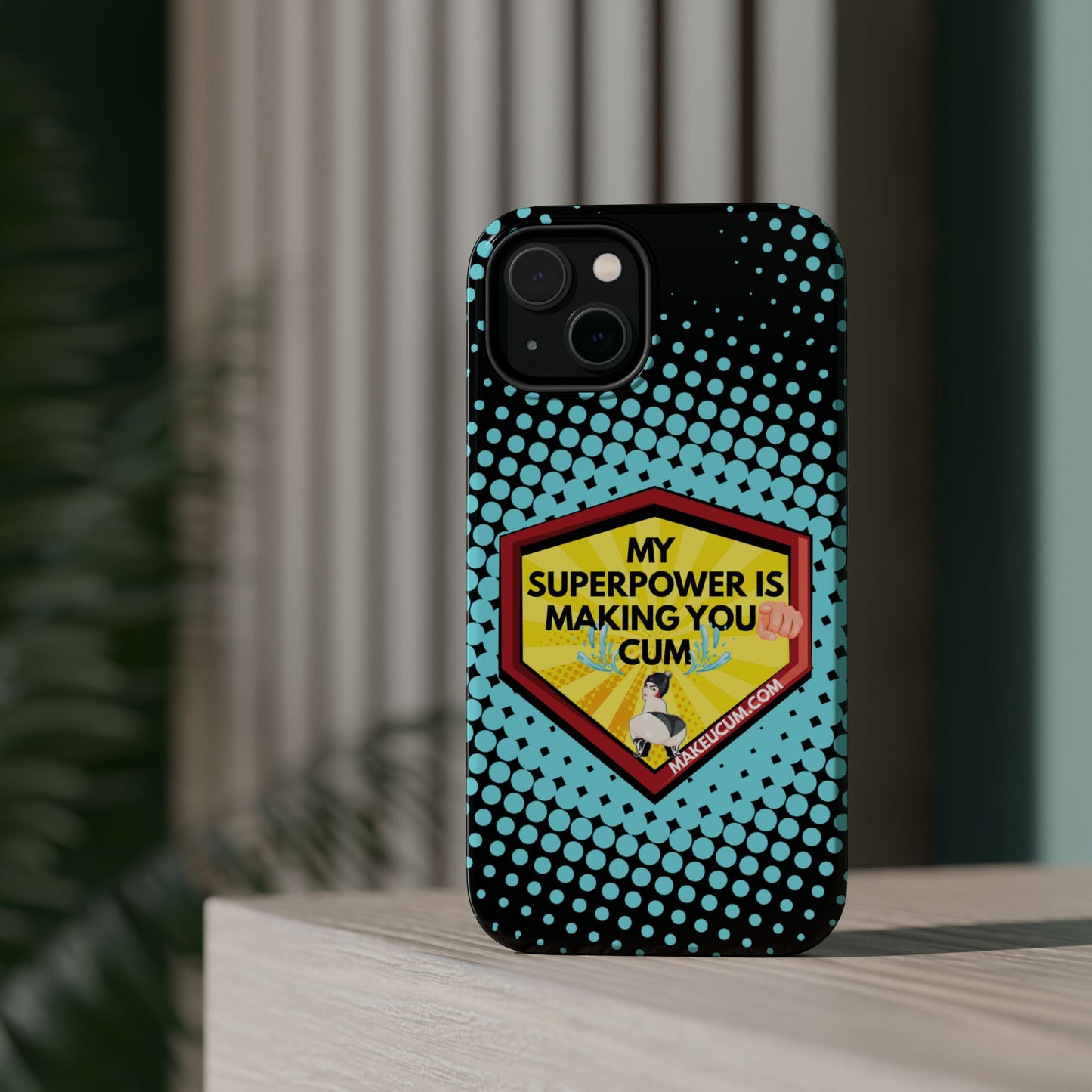🔥 Spicy & Strong – Magnetic Superpower Adult-Themed Phone Case 💋📱