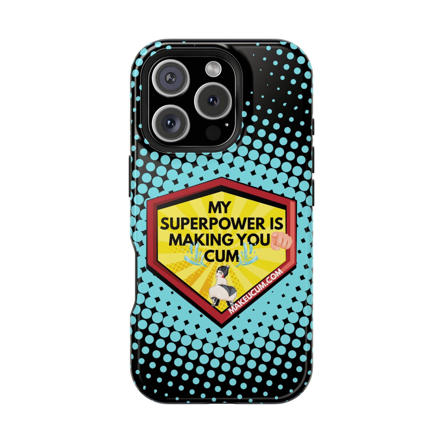 🔥 Spicy & Strong – Magnetic Superpower Adult-Themed Phone Case 💋📱