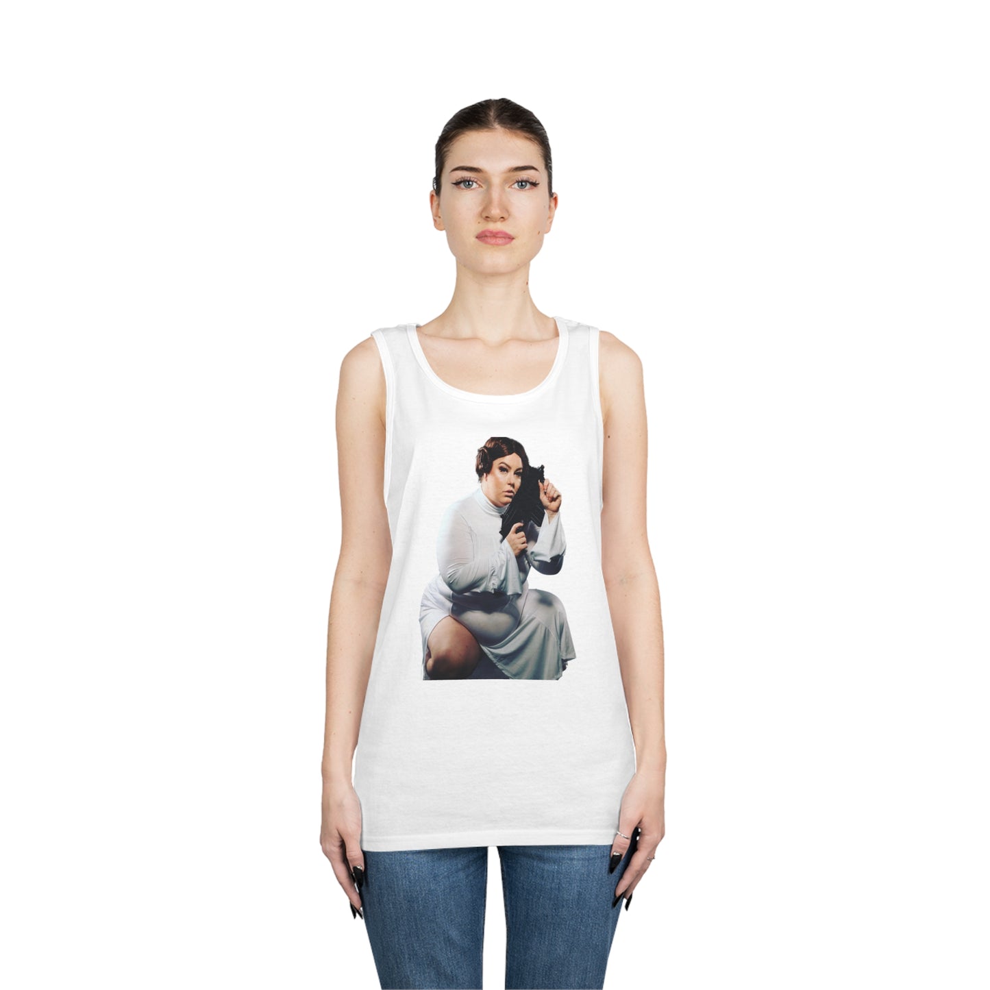 Limited Edition Cosplay Princess Laya Sci-Fi Unisex Heavy Cotton Tank Top