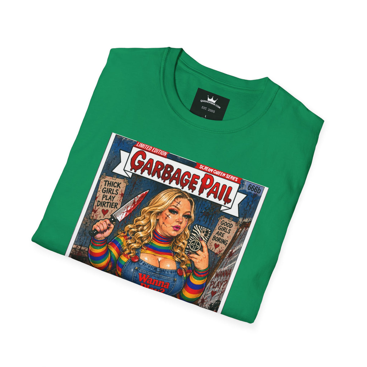 👑 Chubby Chuckie Slasher Garbage Pail Kollection Limited Edition Collector’s Cotton Unisex Graphic Tee