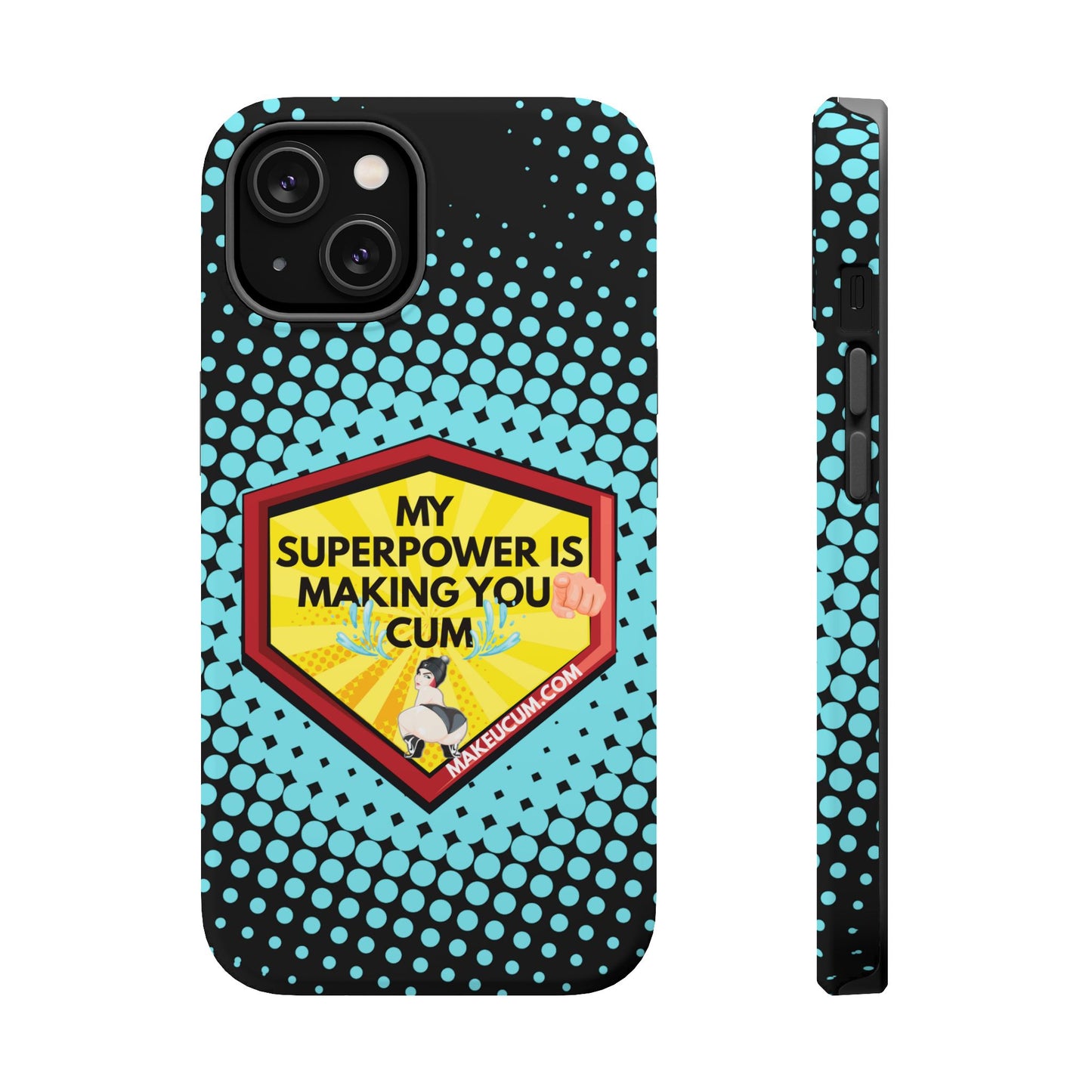🔥 Spicy & Strong – Magnetic Superpower Adult-Themed Phone Case 💋📱