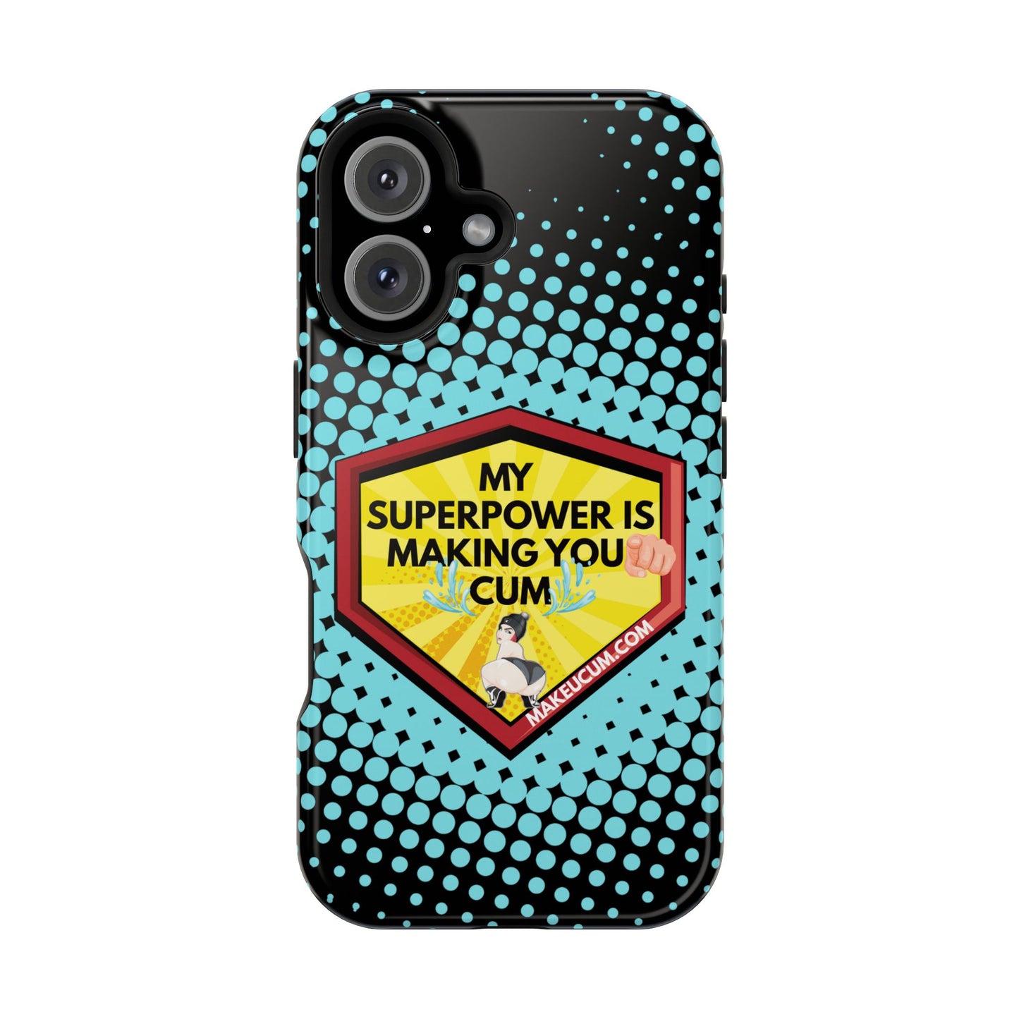 🔥 Spicy & Strong – Magnetic Superpower Adult-Themed Phone Case 💋📱