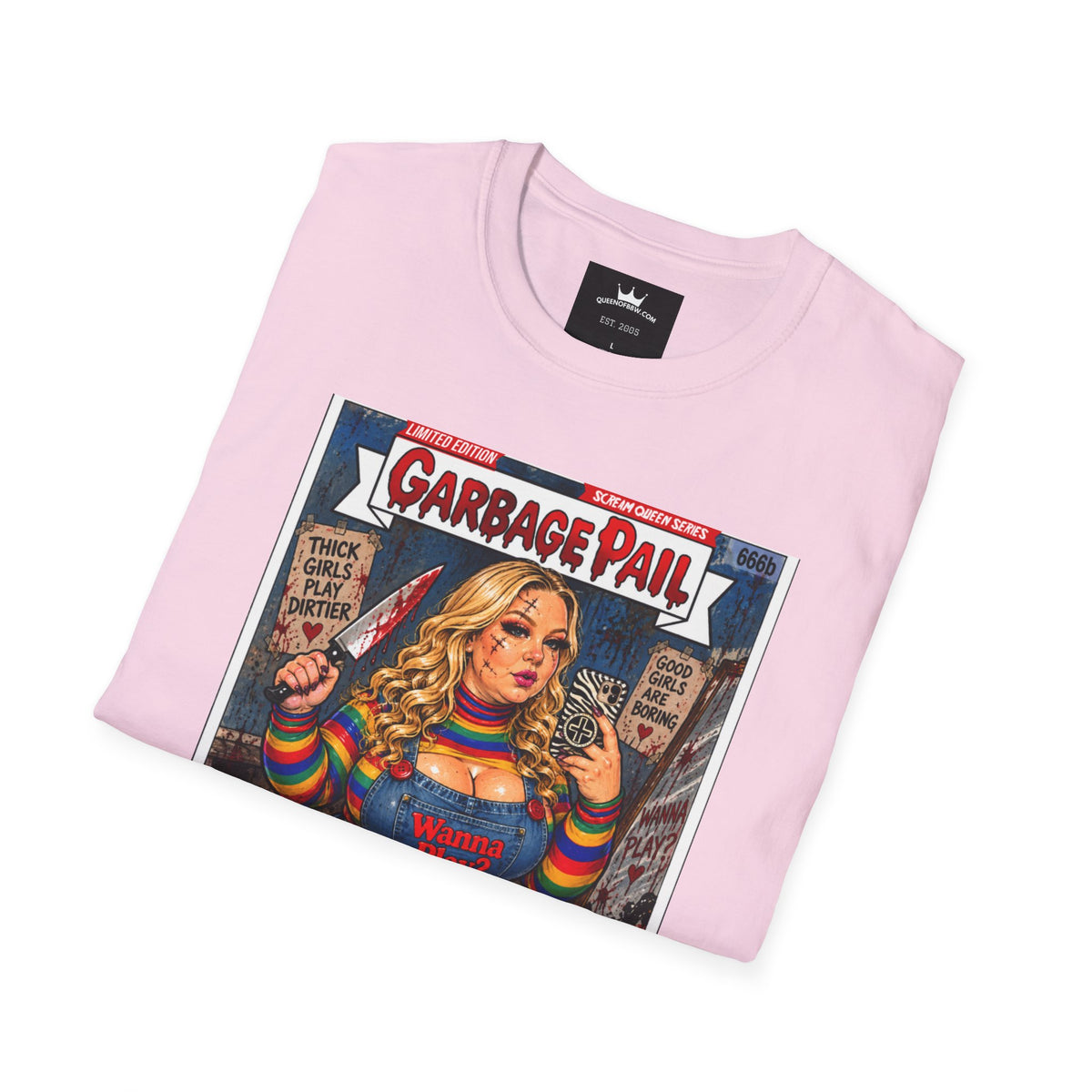 👑 Chubby Chuckie Slasher Garbage Pail Kollection Limited Edition Collector’s Cotton Unisex Graphic Tee
